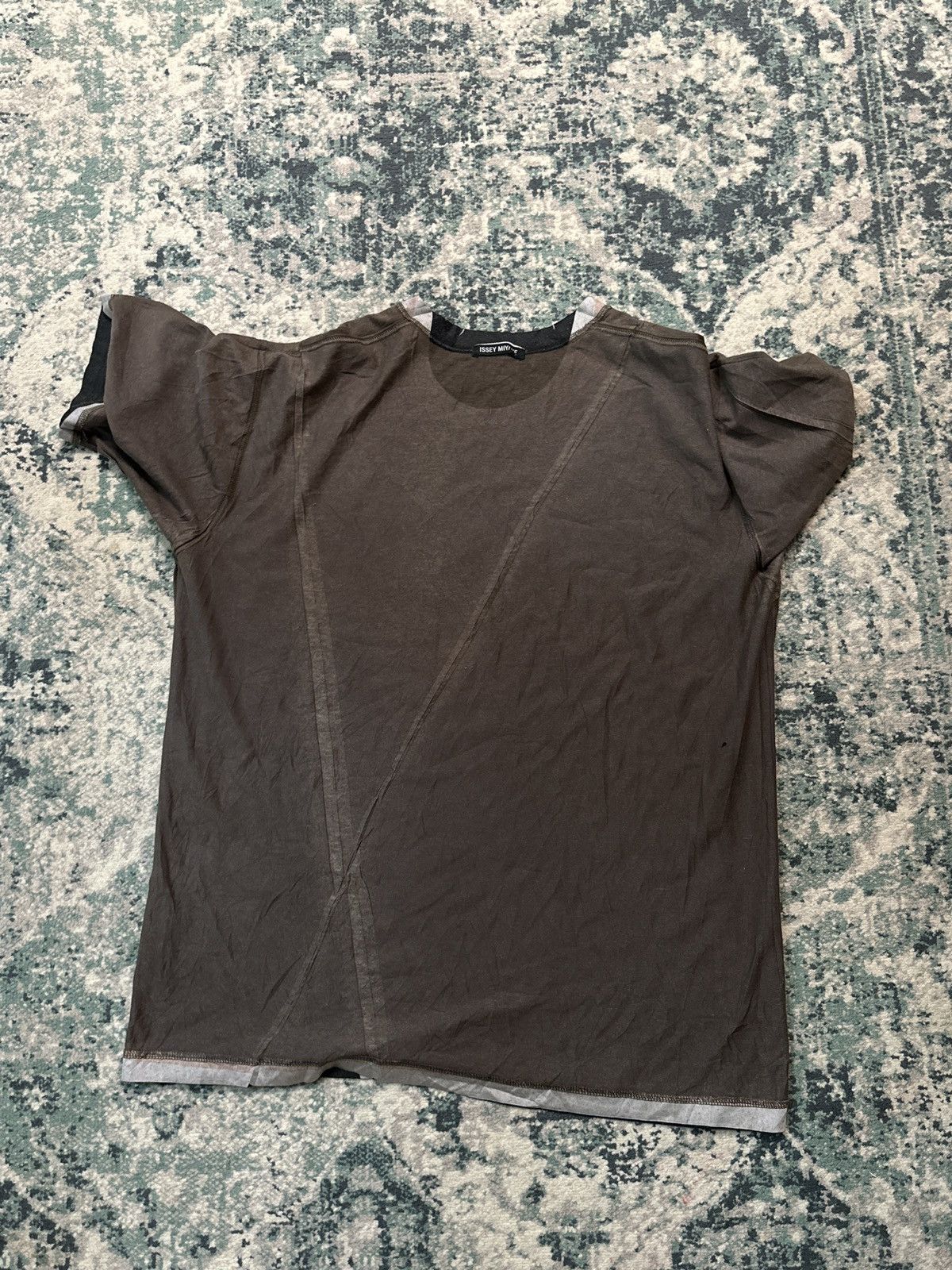 Issey Miyake SS04 Issey Miyake Curved Tape Line T-Shirt Size US M / EU 48-50 / 2 - 13 Thumbnail