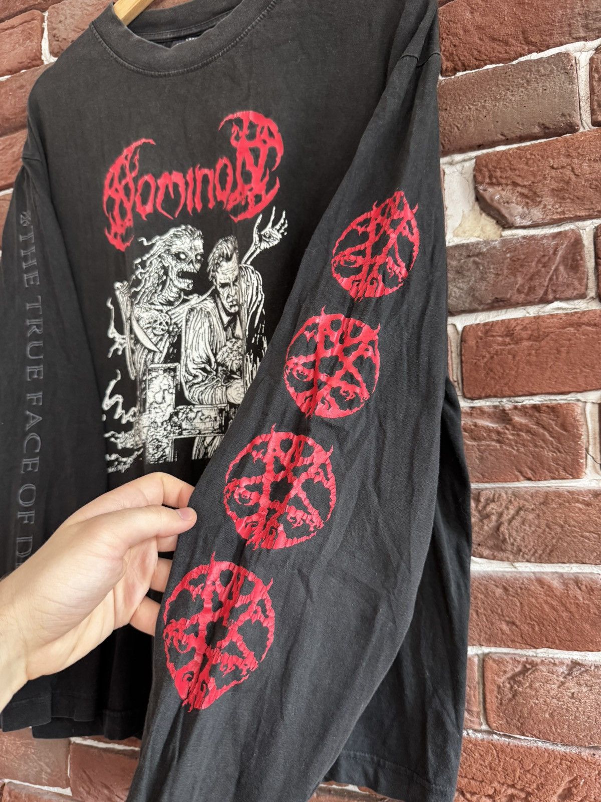 Band Tees Vintage Rare 2004 Nominon True face of Death Metal Band Tee Size US L / EU 52-54 / 3 - 3 Thumbnail