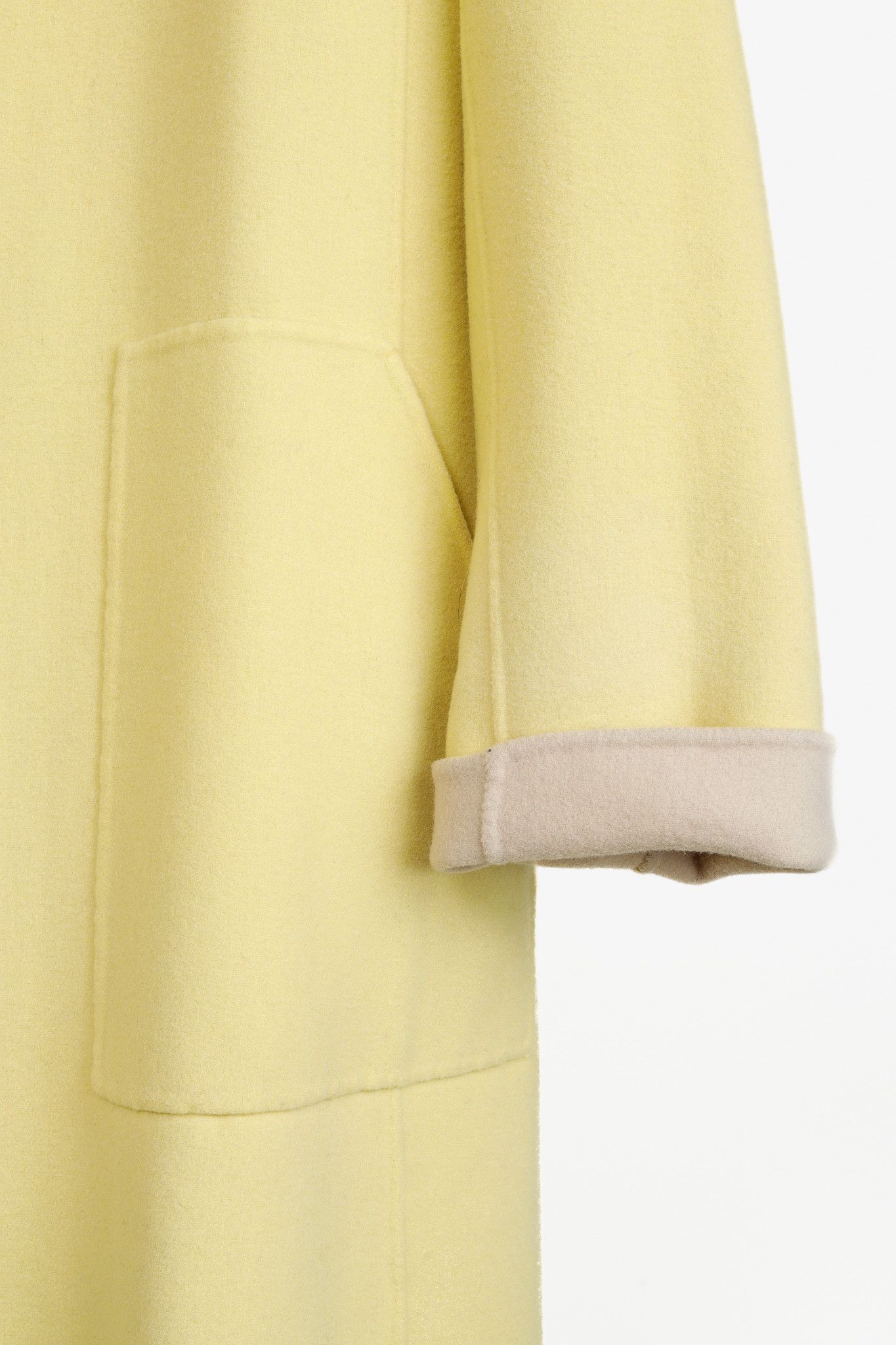 Max Mara Max Mara Weekend Reversible Beige & Yellow Wool-Blend Coat Size XL / US 12-14 / IT 48-50 - 12 Thumbnail