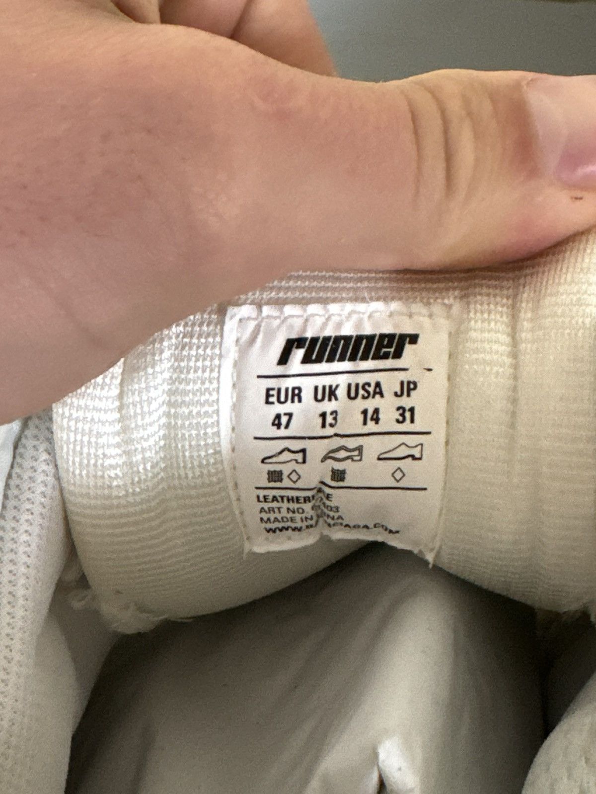 Balenciaga Balenciaga White runner 47 Size US 14 / EU 47 - 9 Thumbnail