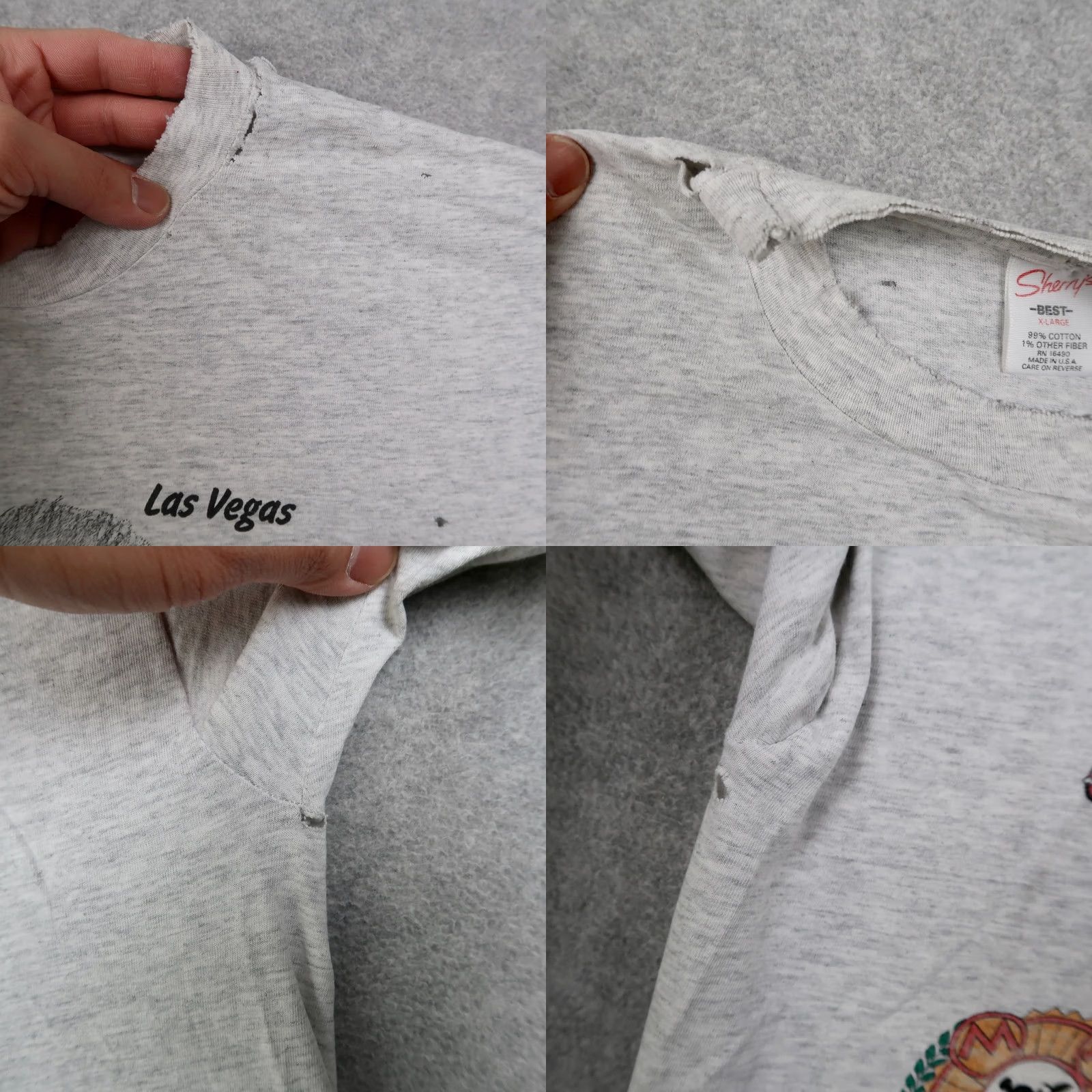 Vintage VINTAGE Mickey Mouse T-Shirt Shirt Mens XL Gray 90s Cartoon 80s Disney Minn ie Mouse Thrashed United States United States Size US XL / EU 56 / 4 - 8 Thumbnail