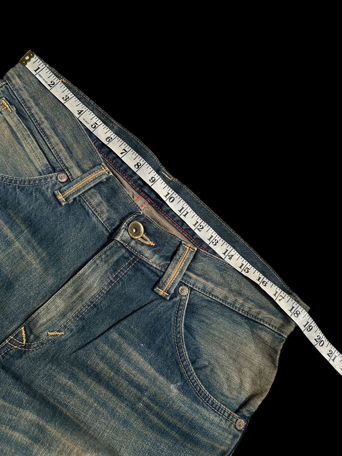 Japanese Brand × Kapital × Vintage Rusty Edwin Distressed Vintage Japanese Denim Jeans Size US 37 - 13 Thumbnail