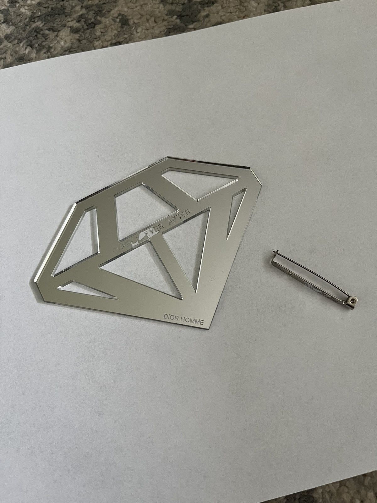 Dior × Hedi Slimane Dior Homme AW07 Happily Ever After Diamond Pin  