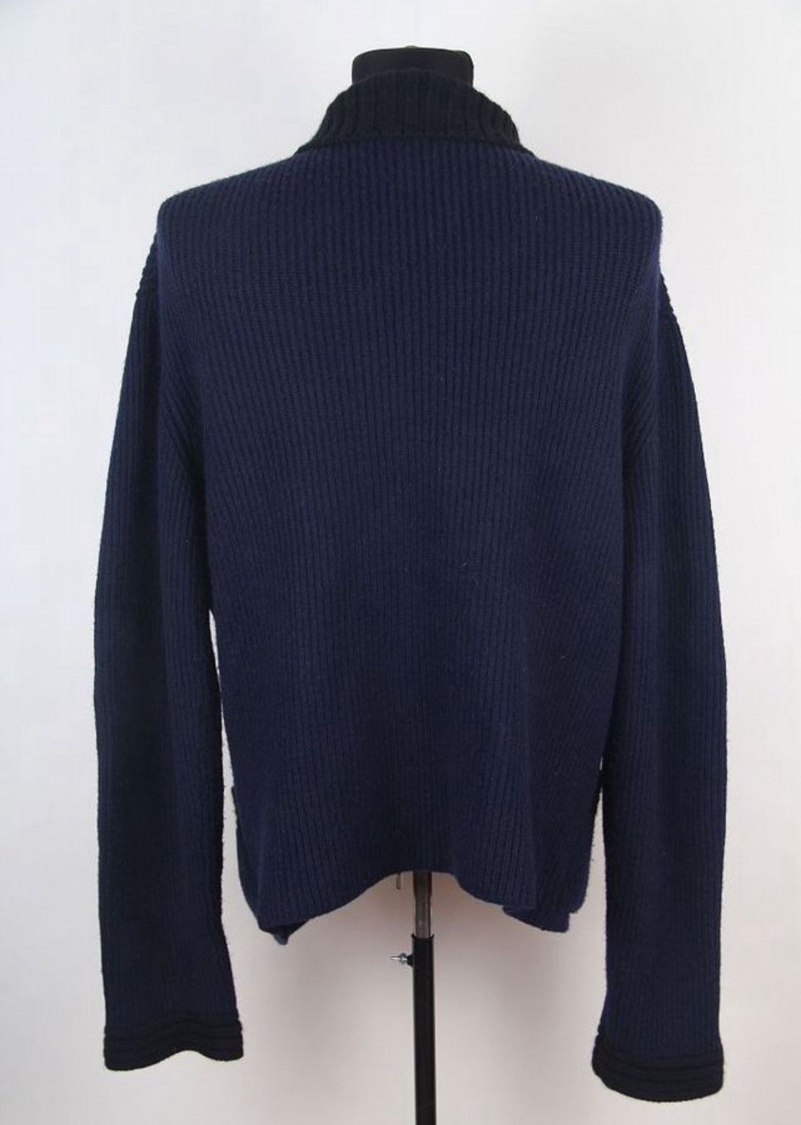 Chanel Chanel Assymetric Zip-Up Cashmere Cardigan Sweater Size US XL / EU 56 / 4 - 2 Thumbnail