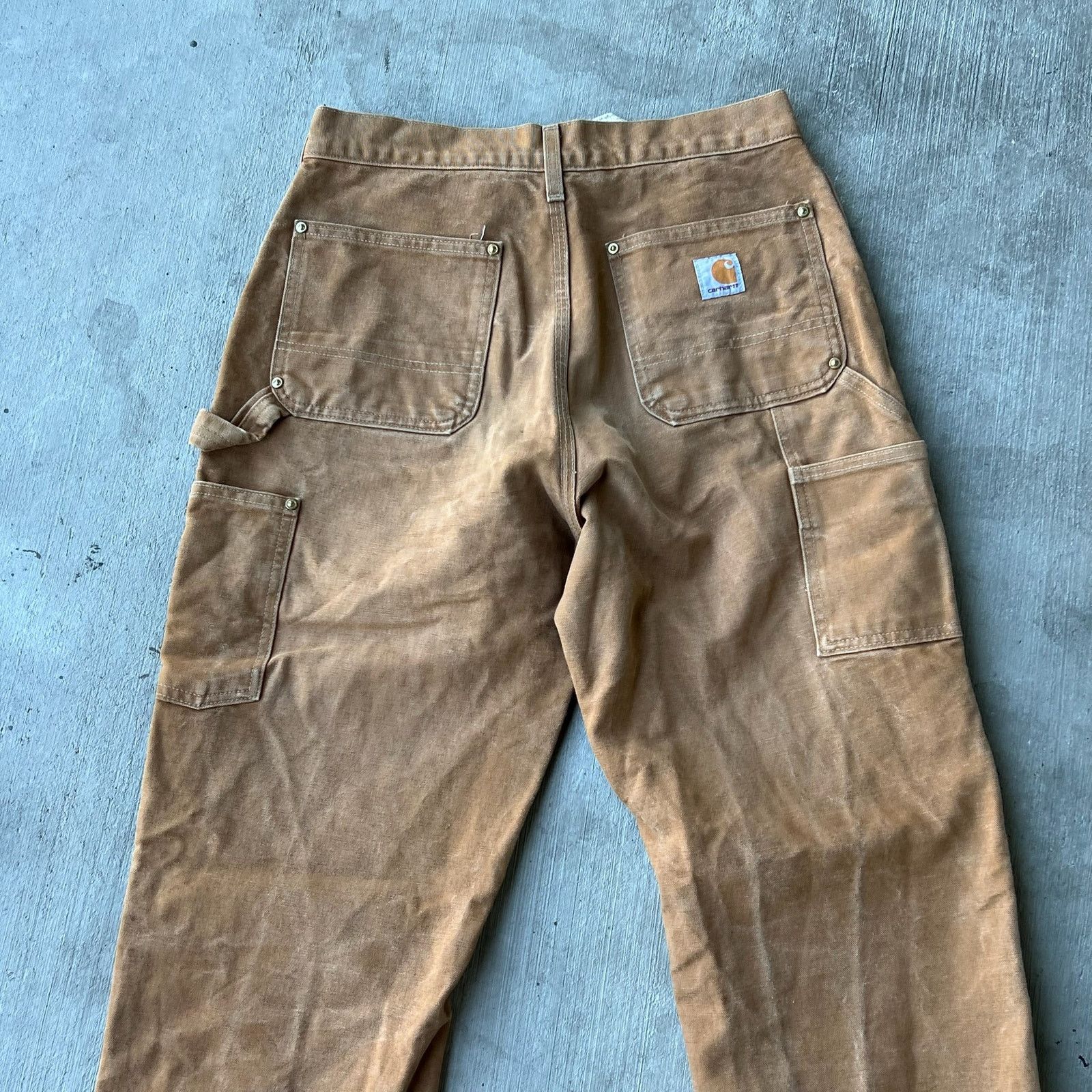 Carhartt × Vintage Carhartt brown double knee work wear carpenter pants Size US 28 / EU 44 - 5 Thumbnail