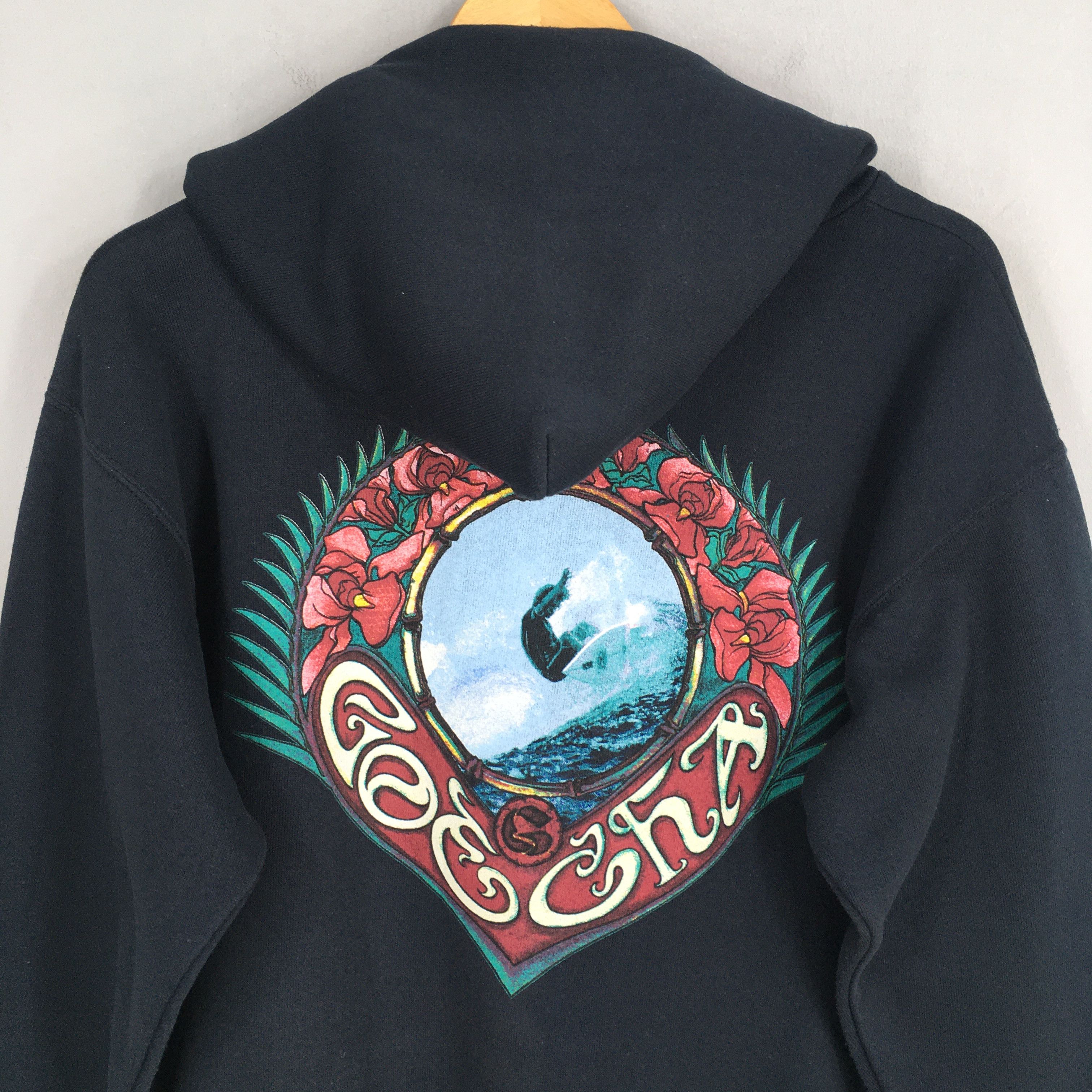 Gotcha Vintage 90s Gotcha Surf Black Hoodie Sweatshirt Medium Size US M / EU 48-50 / 2 - 2 Thumbnail