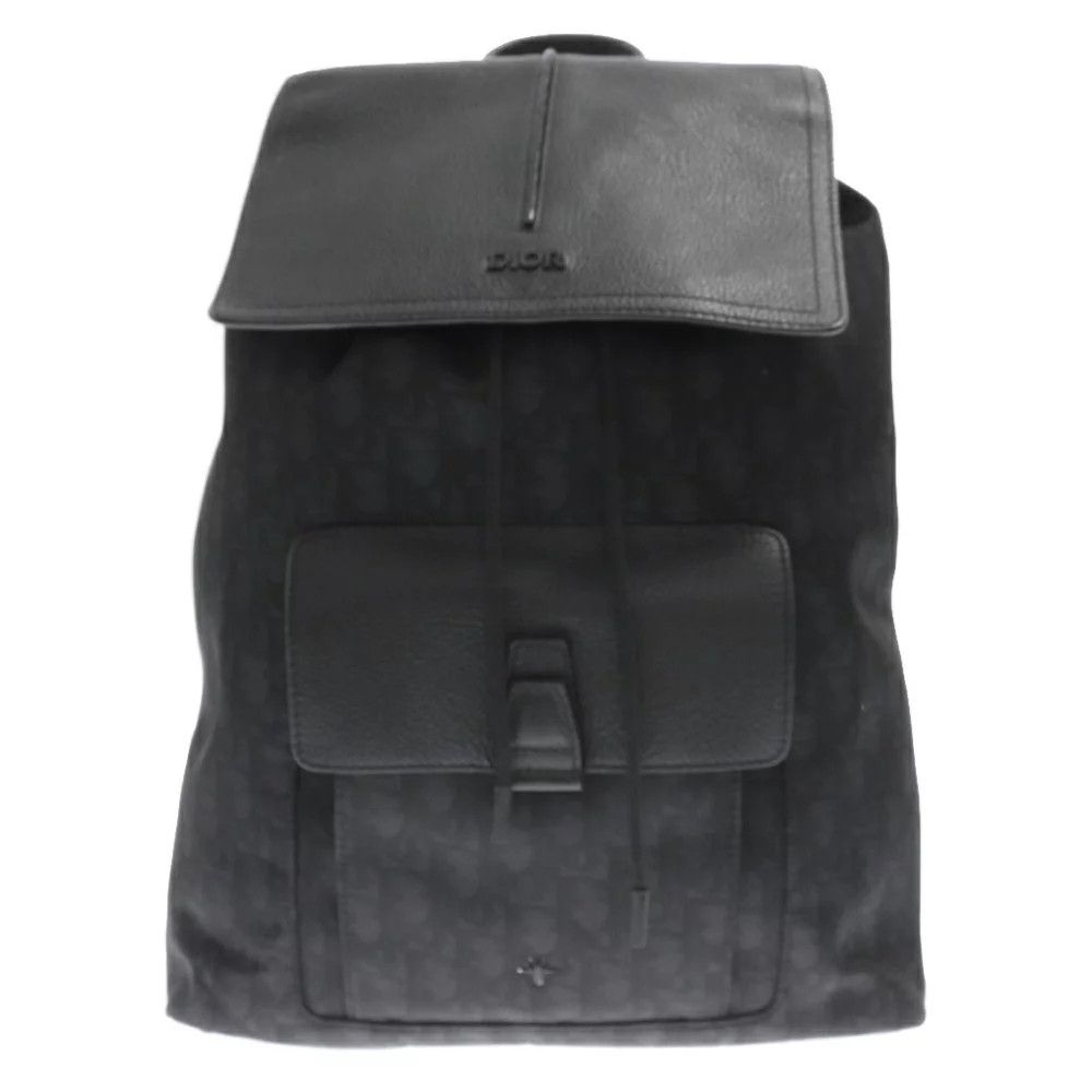 image of Dior Leather Backpack Rucksack Black, Women's