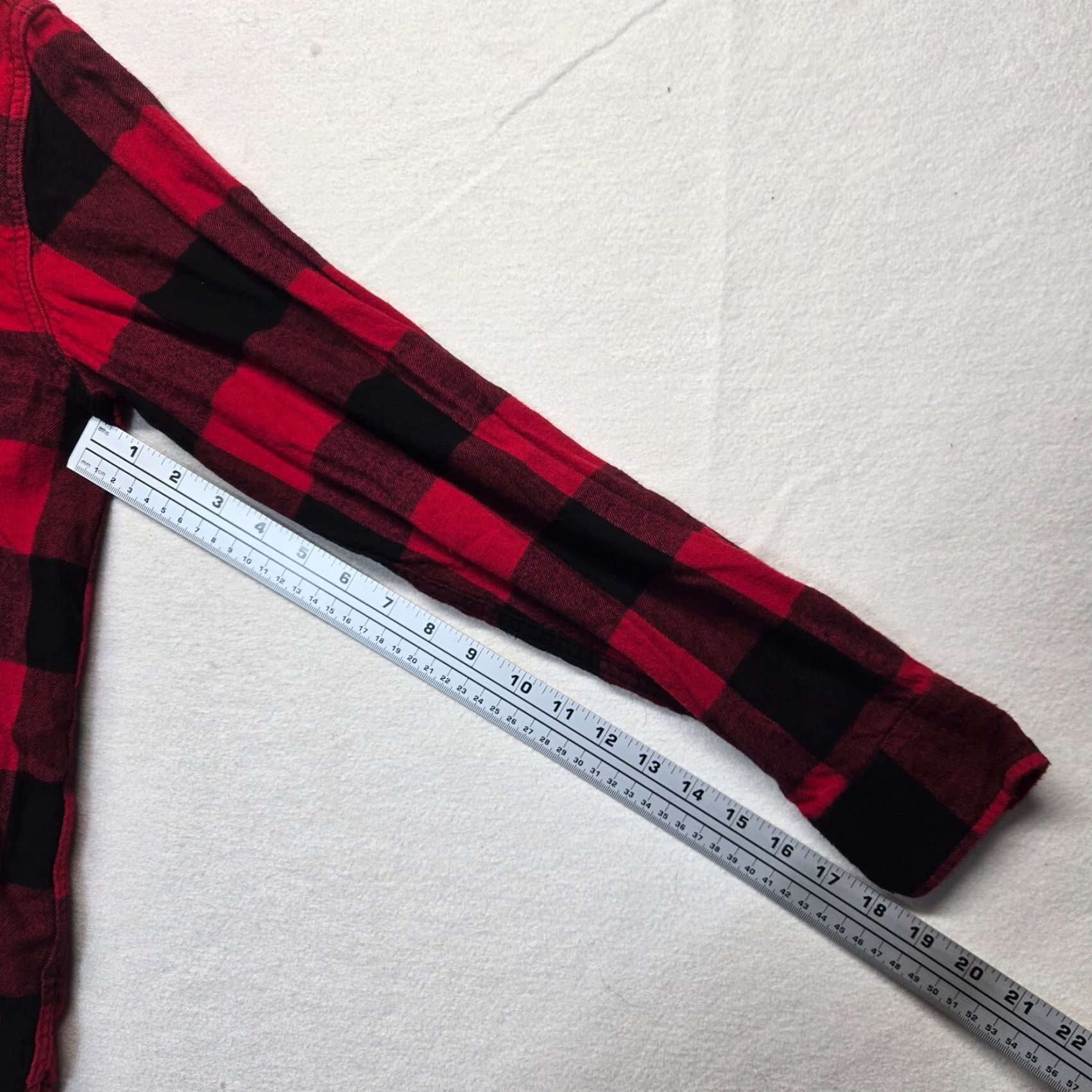 George George Button Down Shirt Casual Long Sleeve Flannel Plaid Red S Mens Size US S / EU 44-46 / 1 - 5 Thumbnail