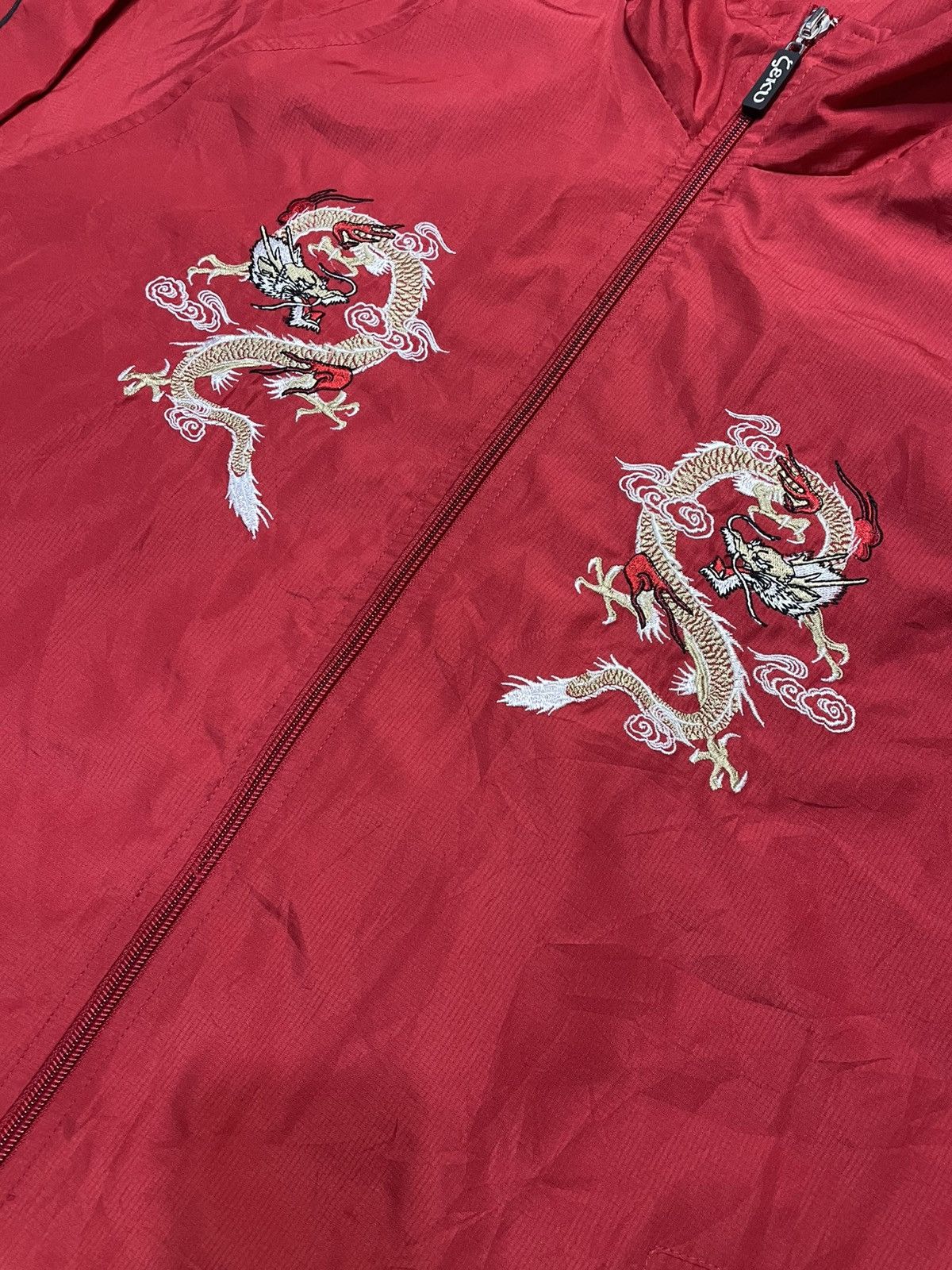 Japanese Brand Sukajan Dragon Embroidered Light Jacket Size US M / EU 48-50 / 2 - 4 Thumbnail