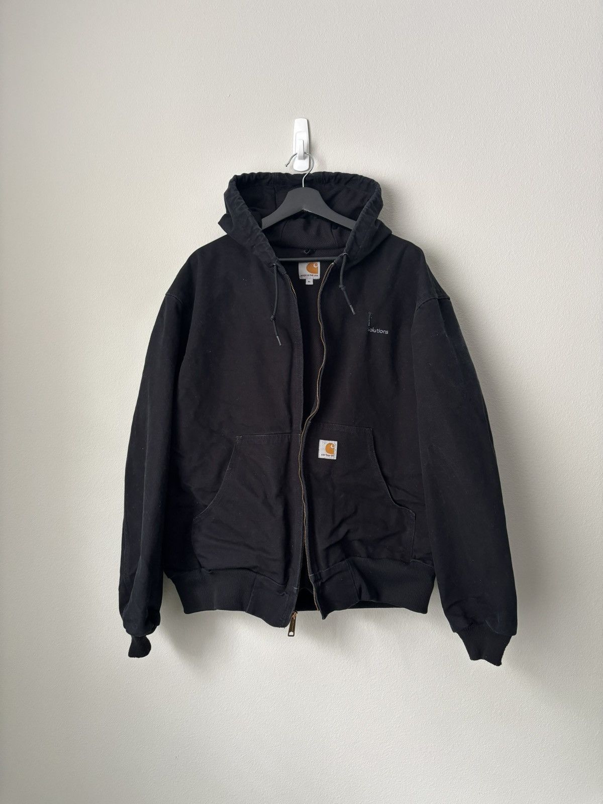 Carhartt Carhartt Black Hooded Jacket Size US XL / EU 56 / 4 - 5 Thumbnail
