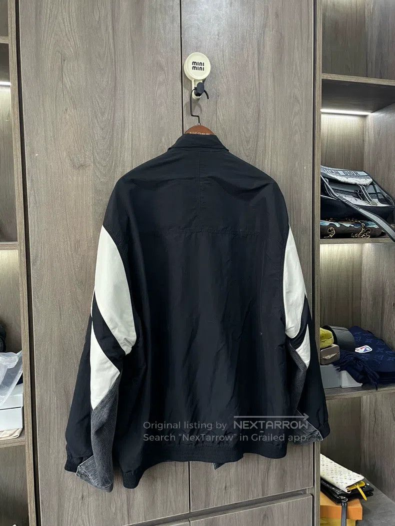 Balenciaga Balenciaga Black and White Patchwork Denim Jacket Size US L / EU 52-54 / 3 - 4 Thumbnail