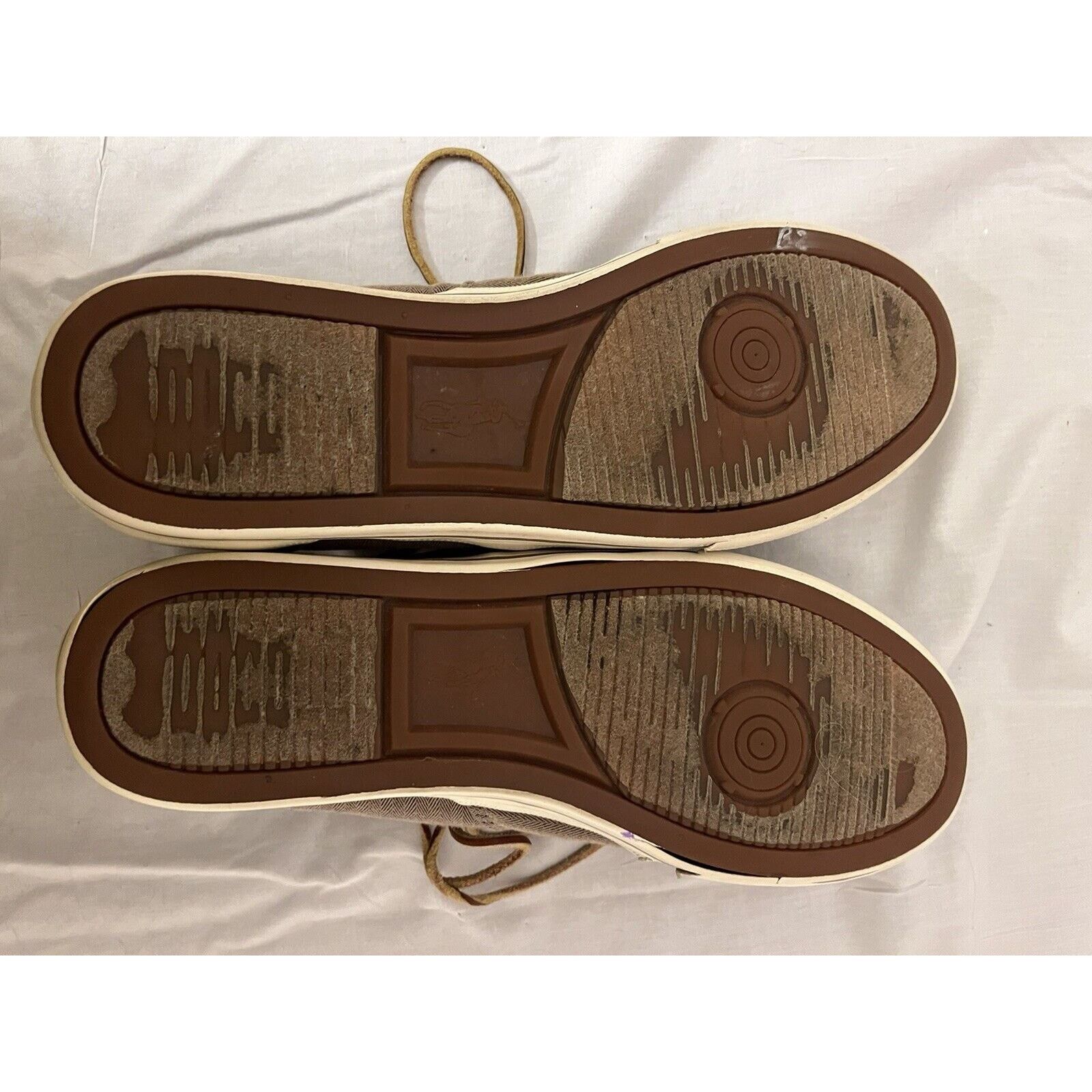Polo Ralph Lauren POLO Ralph Lauren Shoes Mens 9.5D Brown Vaughn Canvas Size US 9.5 / EU 42-43 - 14 Thumbnail