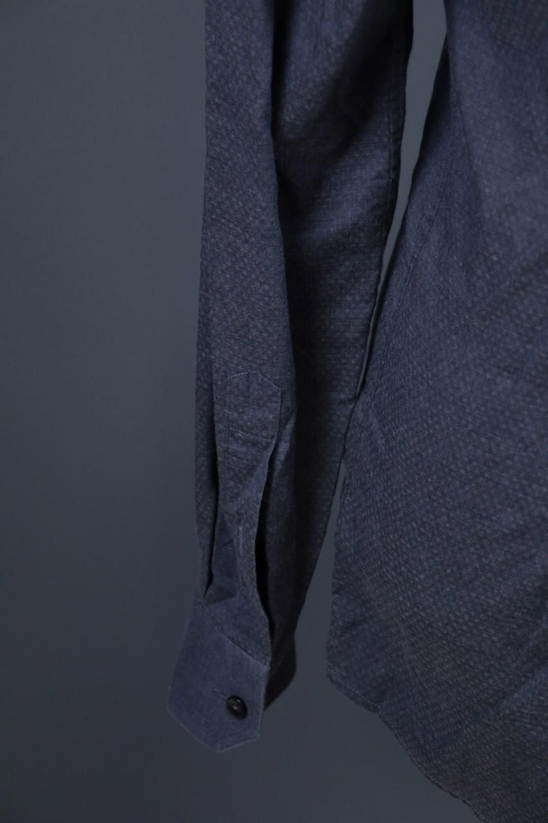 Eton Eton Slim Fit Blue Fine Twill Dress Shirt 42 / 17 / L Size US M / EU 48-50 / 2 - 11 Thumbnail