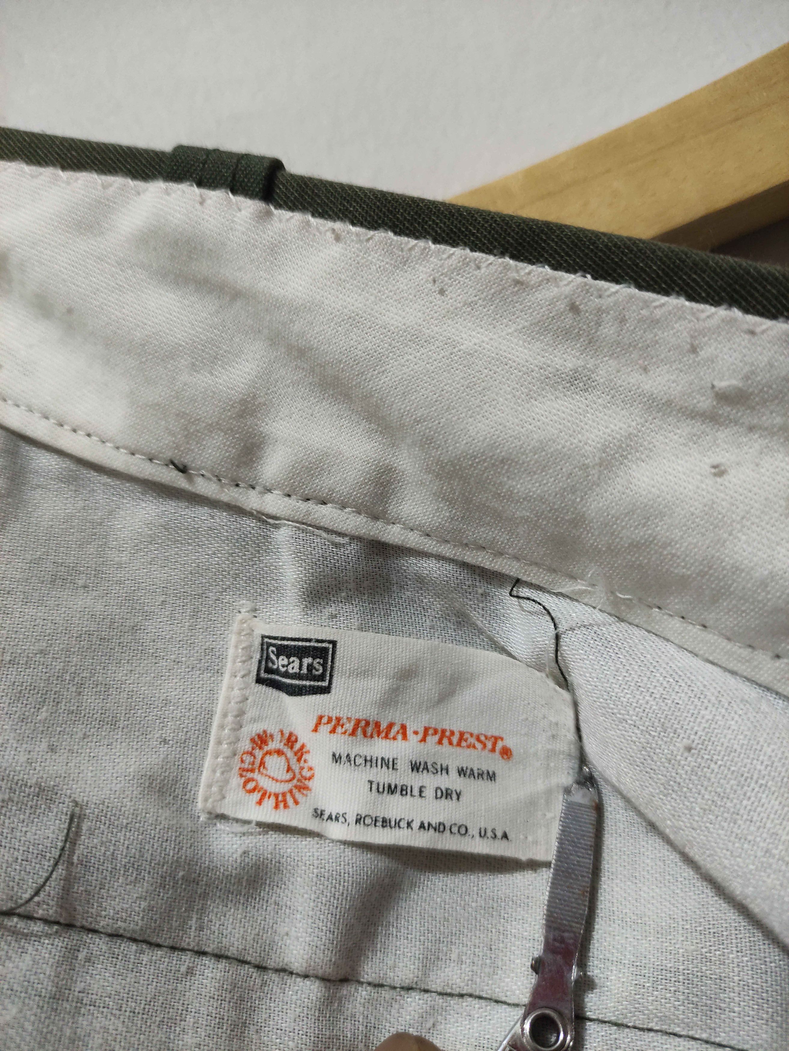 Sears VINTAGE Sears Sportswear Pants Dress Perma-Prest Green Size US 34 / EU 50 - 5 Thumbnail