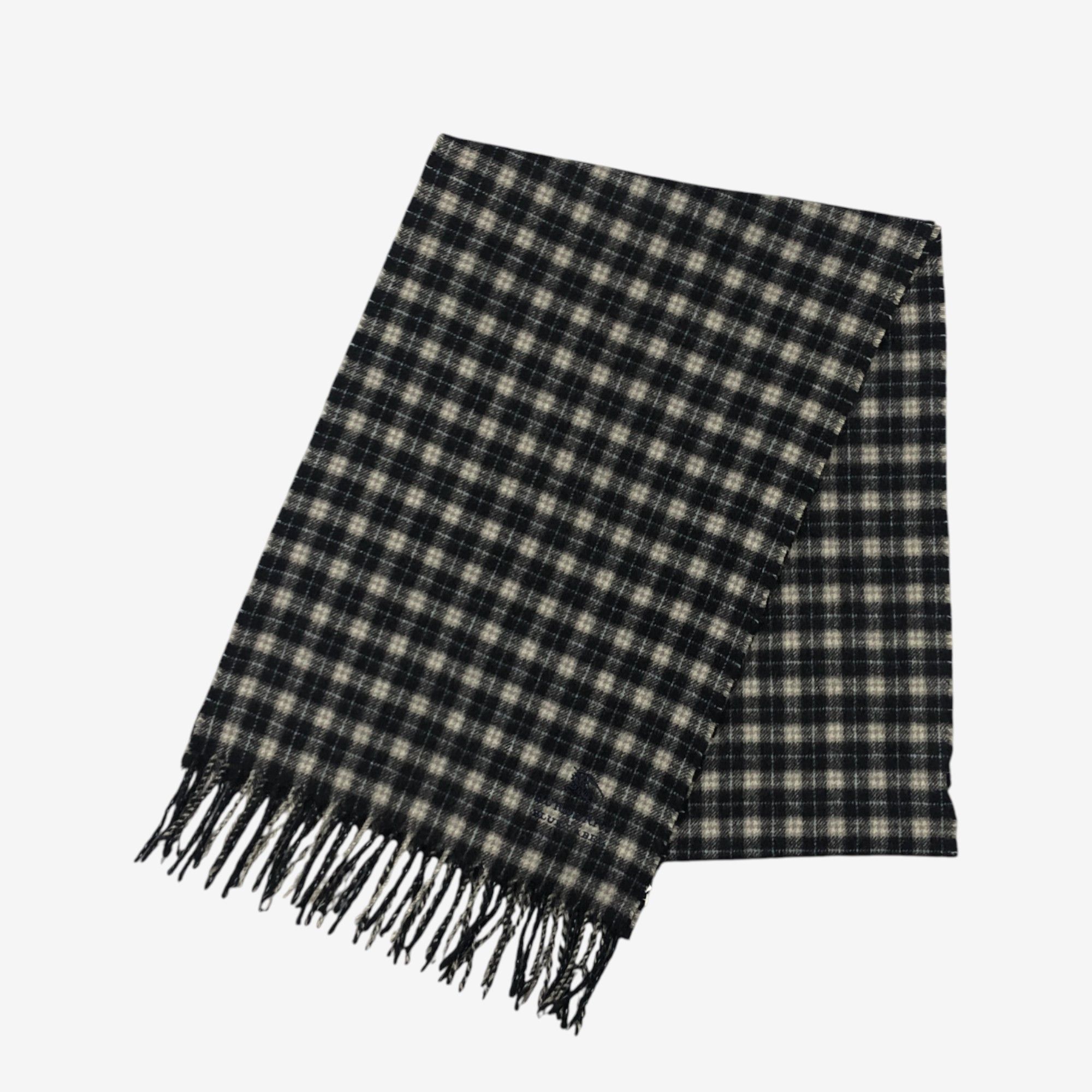 Burberry Vintage Burberry Scarf Muffler Wool Winter Check Scarves Size ONE SIZE - 3 Thumbnail