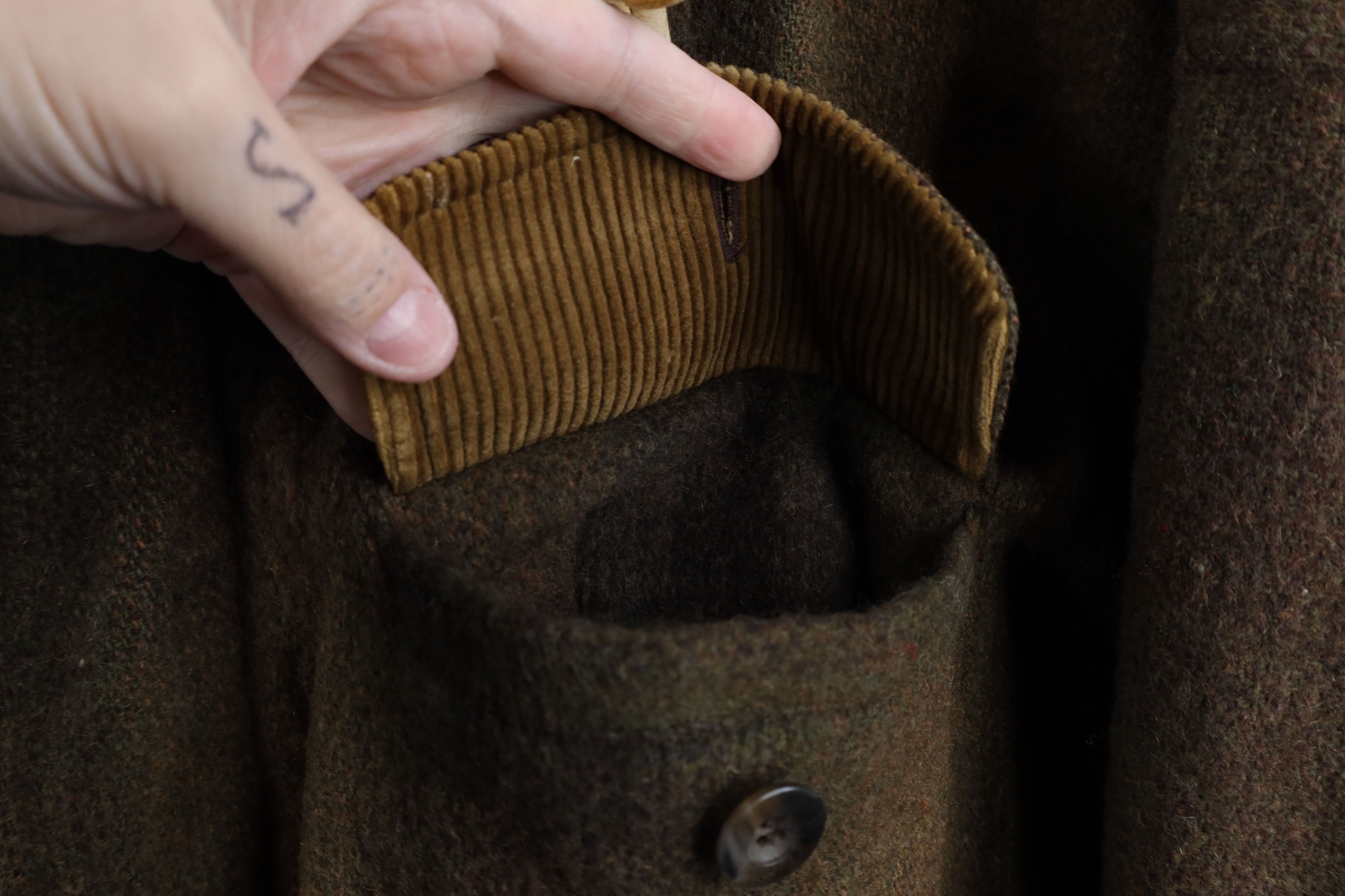 Vintage Vintage 90s Streetwear Back Wool Tweed Quilted Bomber Jacket Size US XL / EU 56 / 4 - 6 Thumbnail