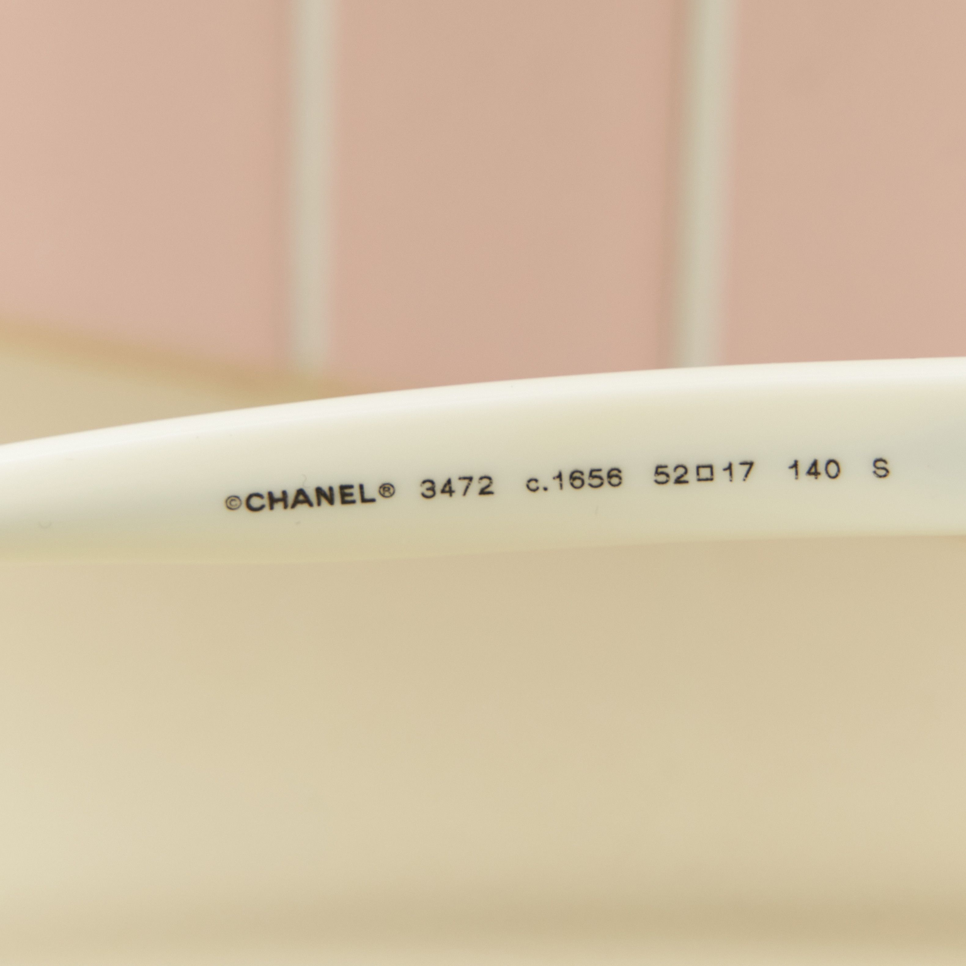 Chanel CHANEL 0CH3472 1656 Sunglasses BLACK/WHITE Size ONE SIZE - 4 Thumbnail