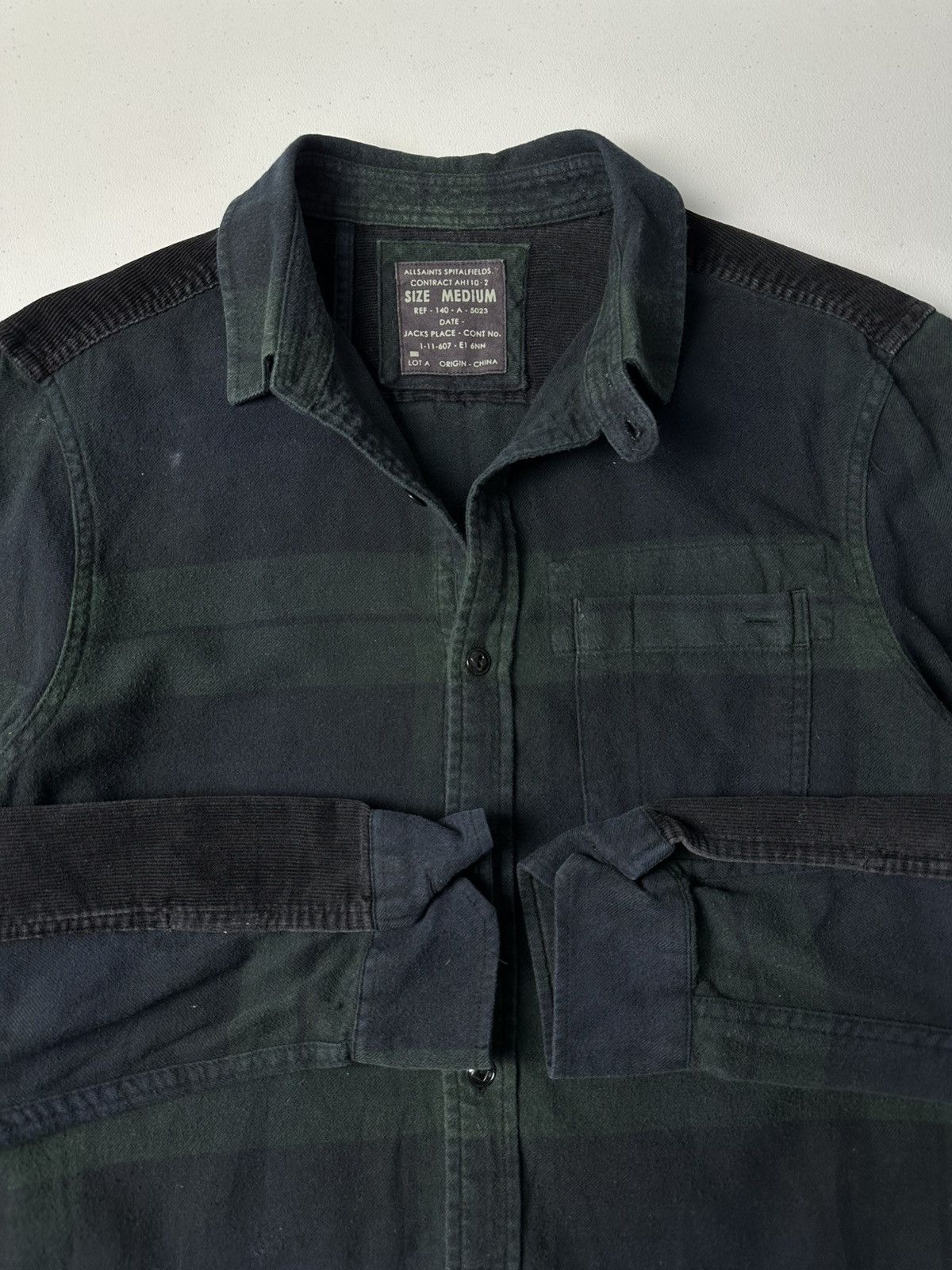 Allsaints × Flannel AllSaints Bracker Flannel Button Up Shirt Size US M / EU 48-50 / 2 - 7 Thumbnail