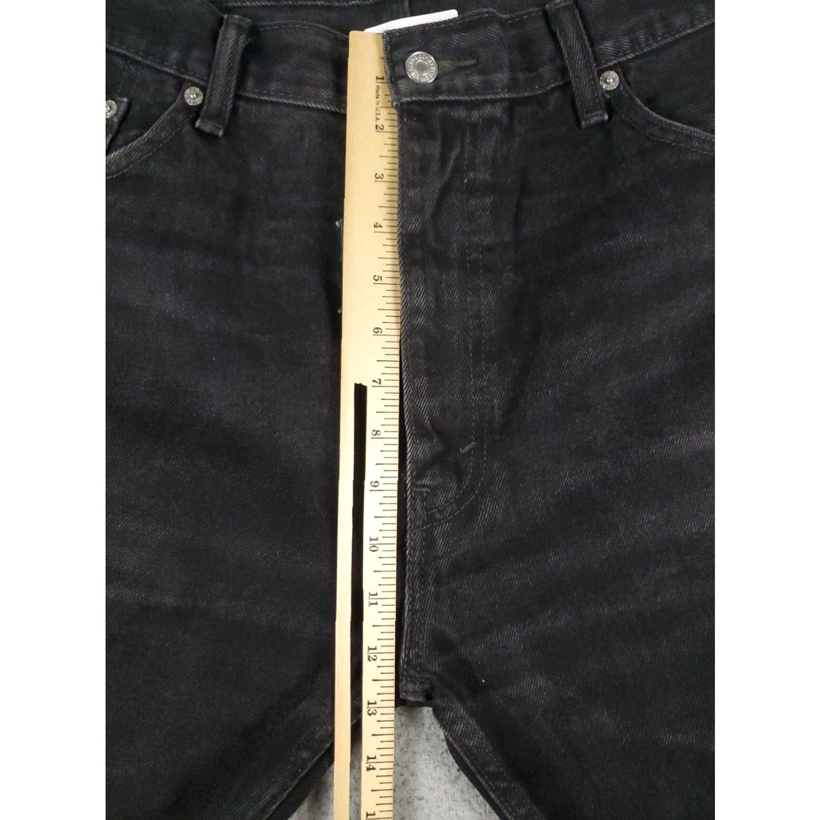 Levi's Levis Mens 40x30 Extra Large XL Black Gray Straight Leg Denim Jeans Pants Size US 40 / EU 56 - 3 Thumbnail