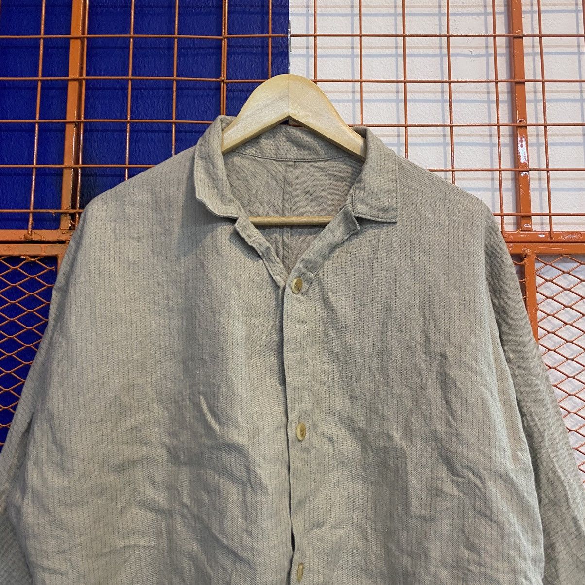 Yohji Yamamoto Vintage Yohji Yamamoto Shirt Japanese Brand Designer Style Size US M / EU 48-50 / 2 - 2 Thumbnail