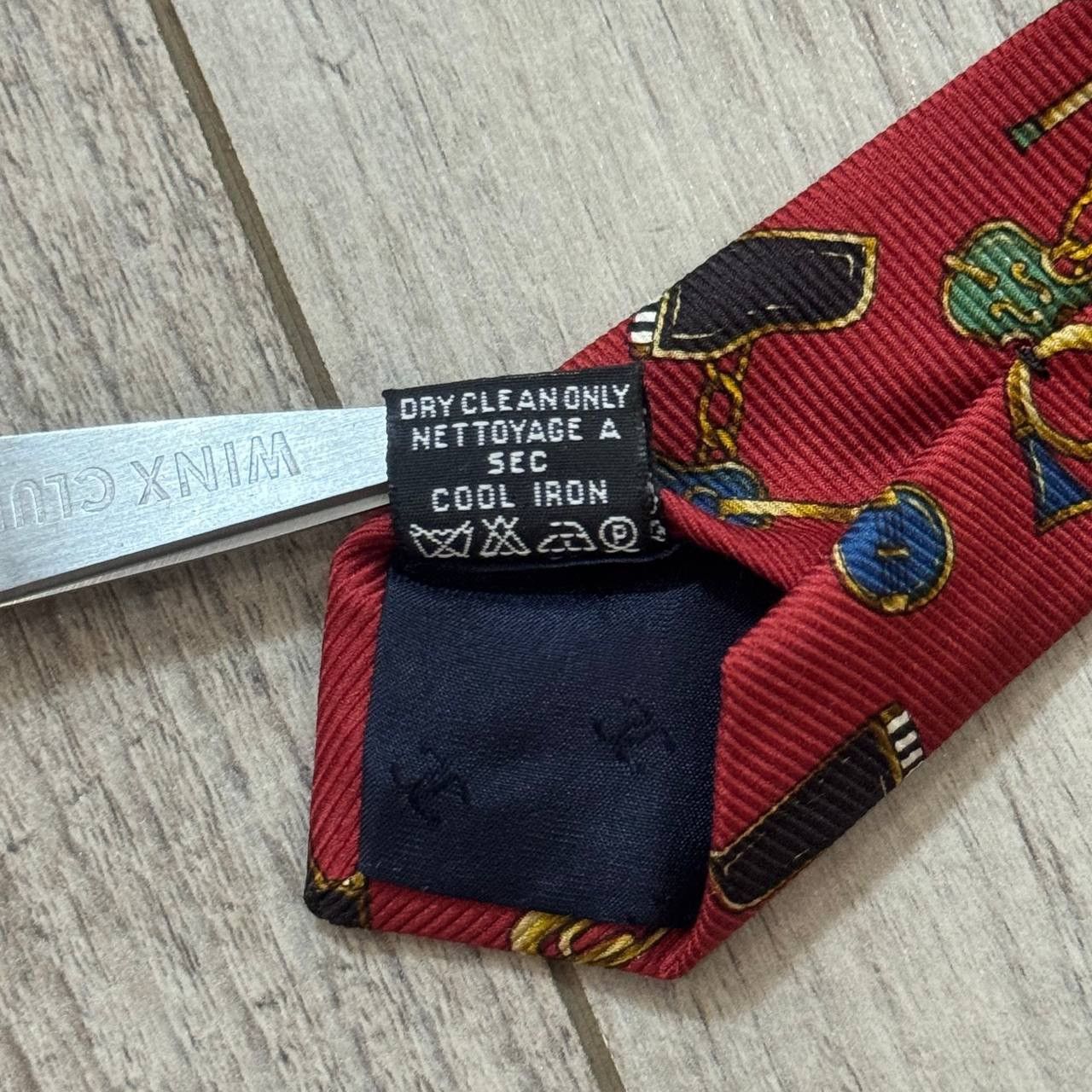 Chanel Vintage CHANEL Graphic Pattern Silk Tie Size ONE SIZE - 6 Thumbnail