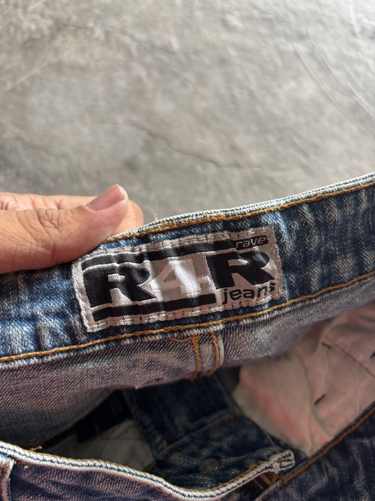 20471120 × Hysteric Glamour × Japanese Brand flare y2k R4R jeans rave style bootcut panelled cyber Size US 31 - 5 Thumbnail
