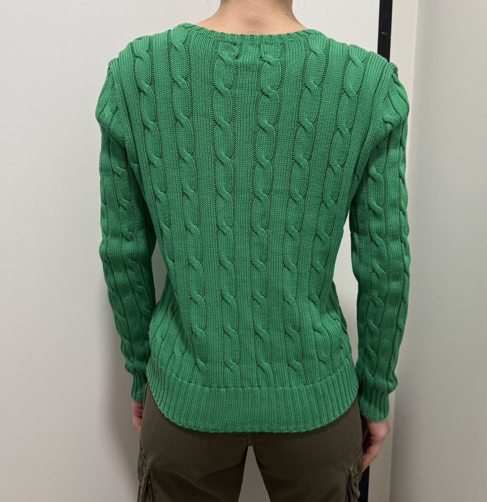 Polo Ralph Lauren Polo Ralph Lauren Cotton Green Knit Sweater Womens Size L / US 10 / IT 46 - 4 Thumbnail