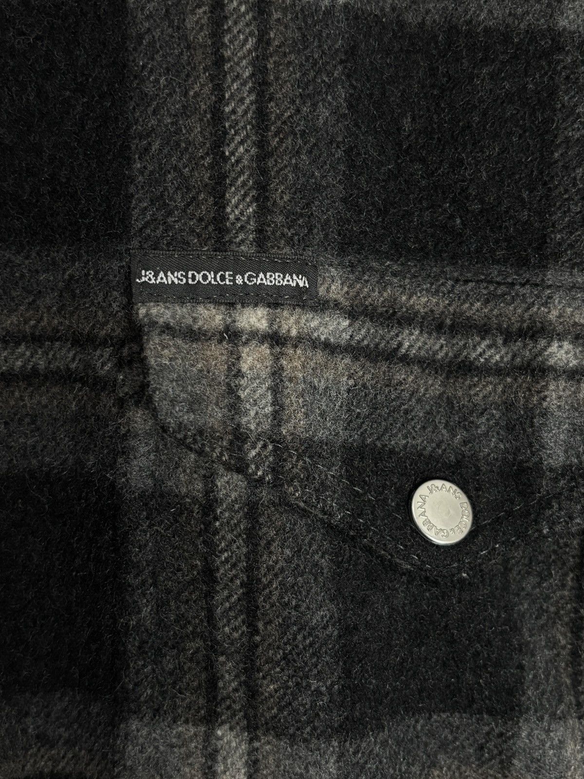 Dolce & Gabbana Dolce & Gabbana Checkered Wool Plaid Flannel Over Shirt Size US M / EU 48-50 / 2 - 4 Thumbnail