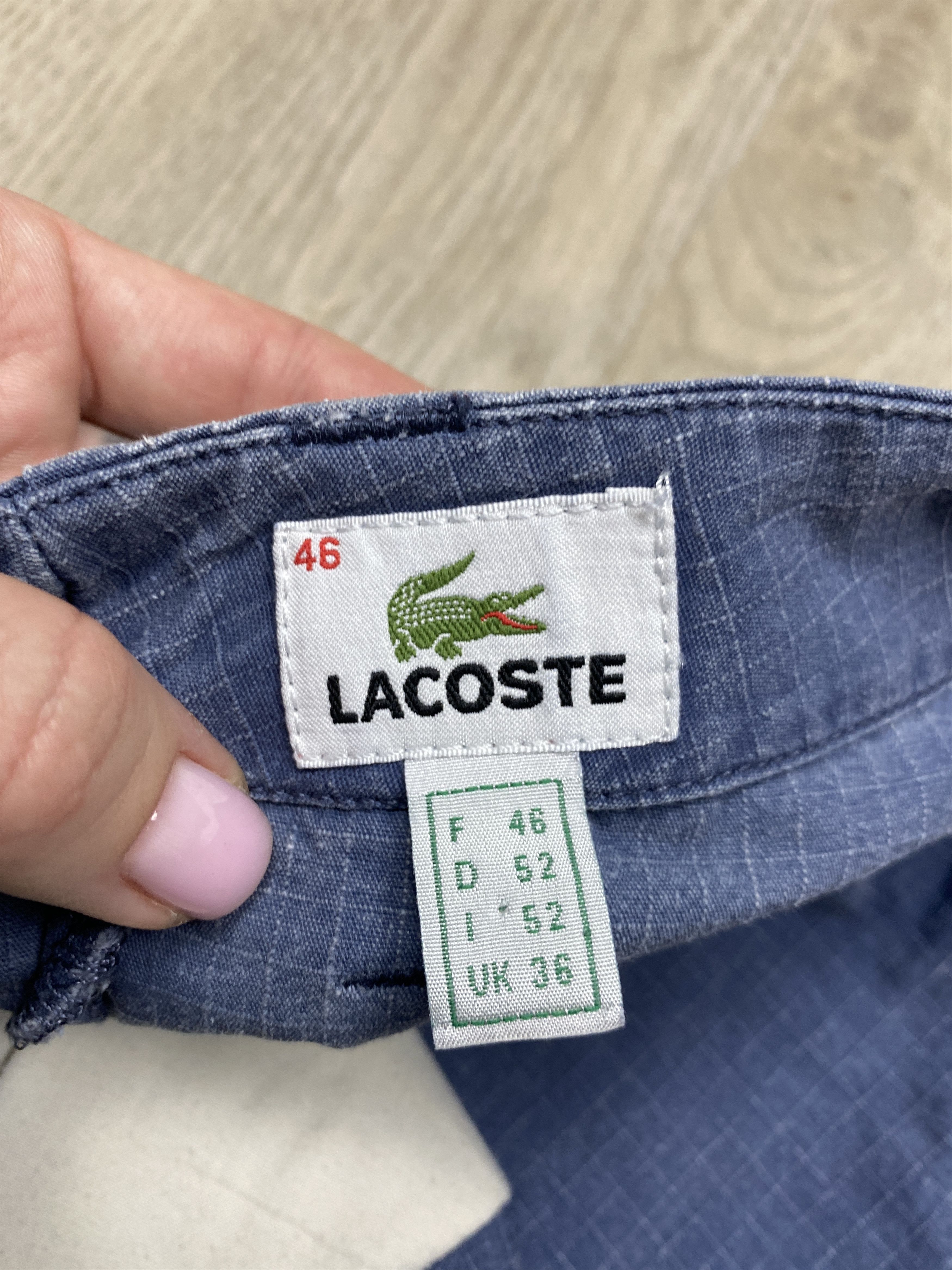 Lacoste × Vintage Lacoste Vintage Mens Cargo Shorts Size US 36 / EU 52 - 5 Thumbnail