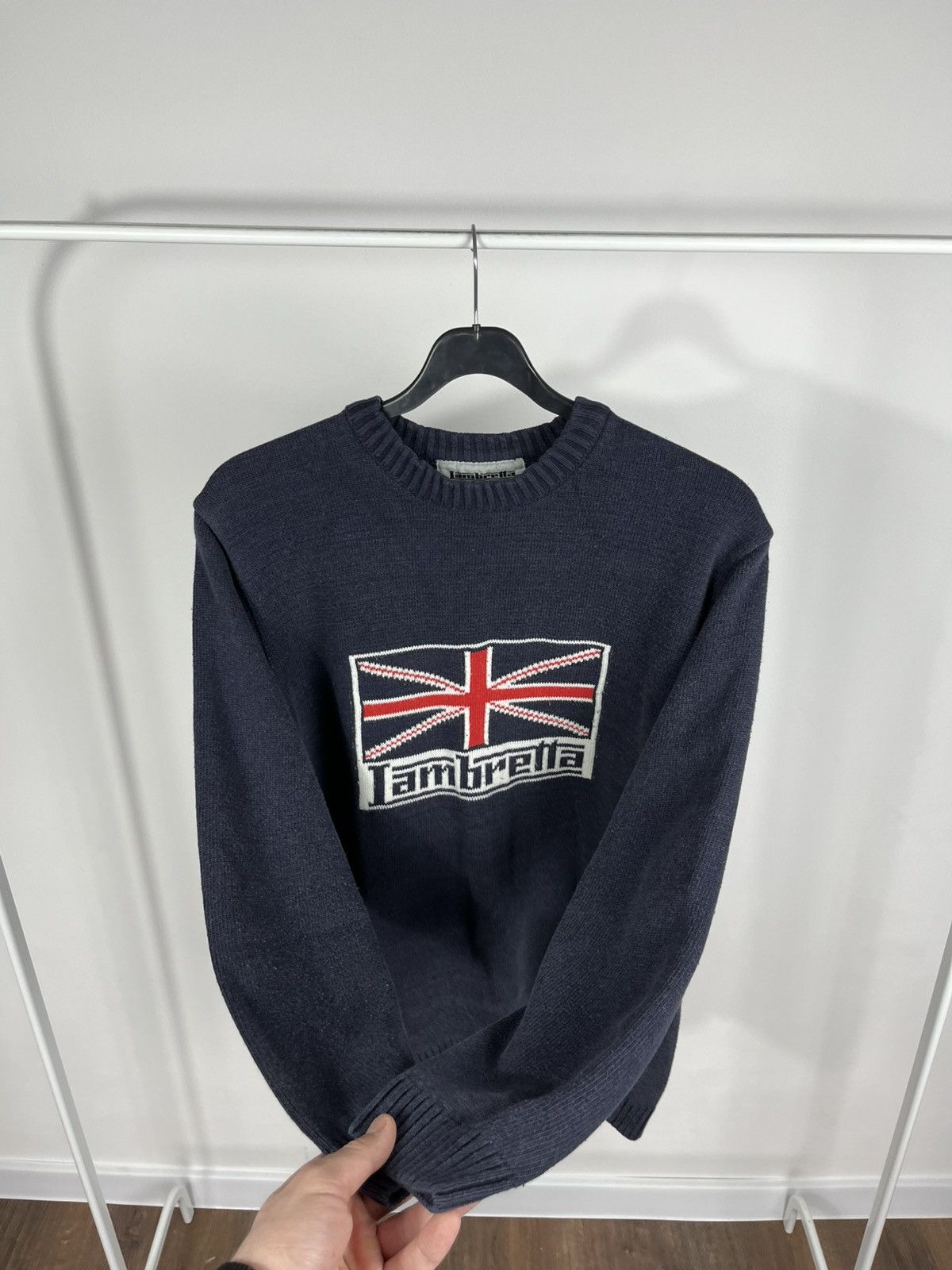 Lambretta Lambretta Union Jack Logo Knit Sweater Navy Mod Scooter M Size US M / EU 48-50 / 2 - 10 Thumbnail