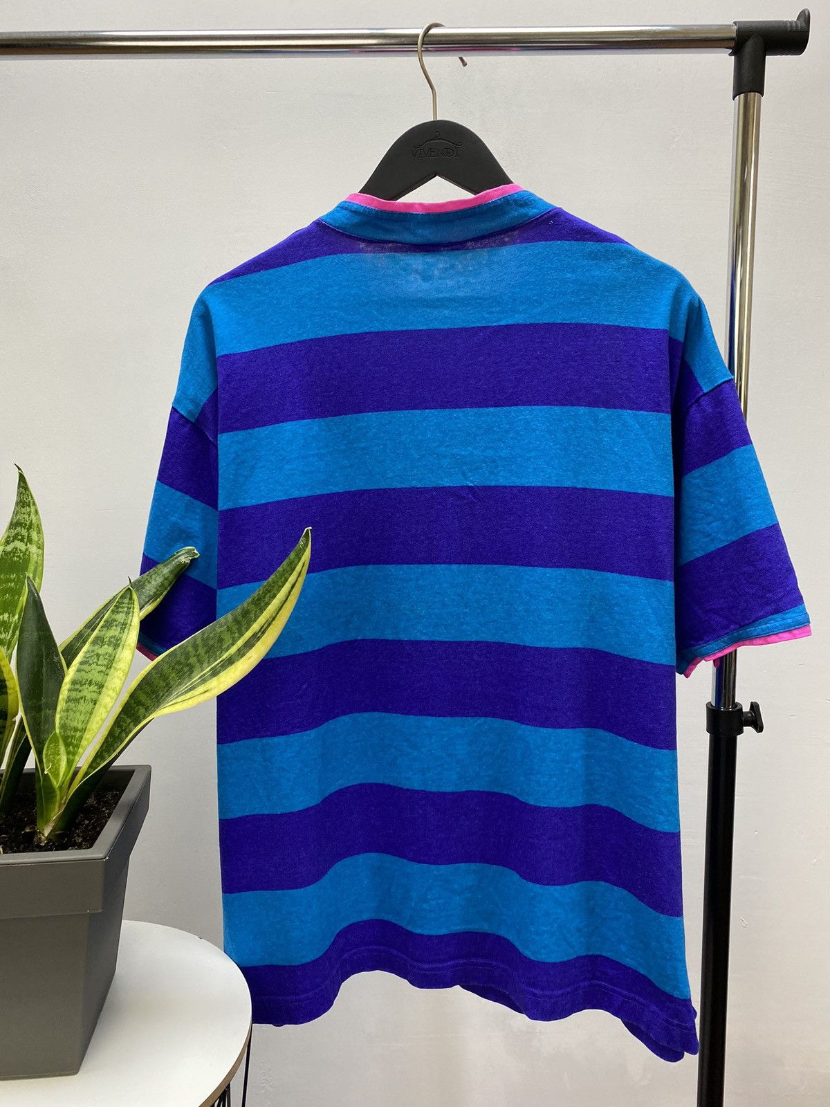 Disney Vintage 90s Disney Mickey Mouse Striped T Shirt USA Size US M / EU 48-50 / 2 - 18 Thumbnail