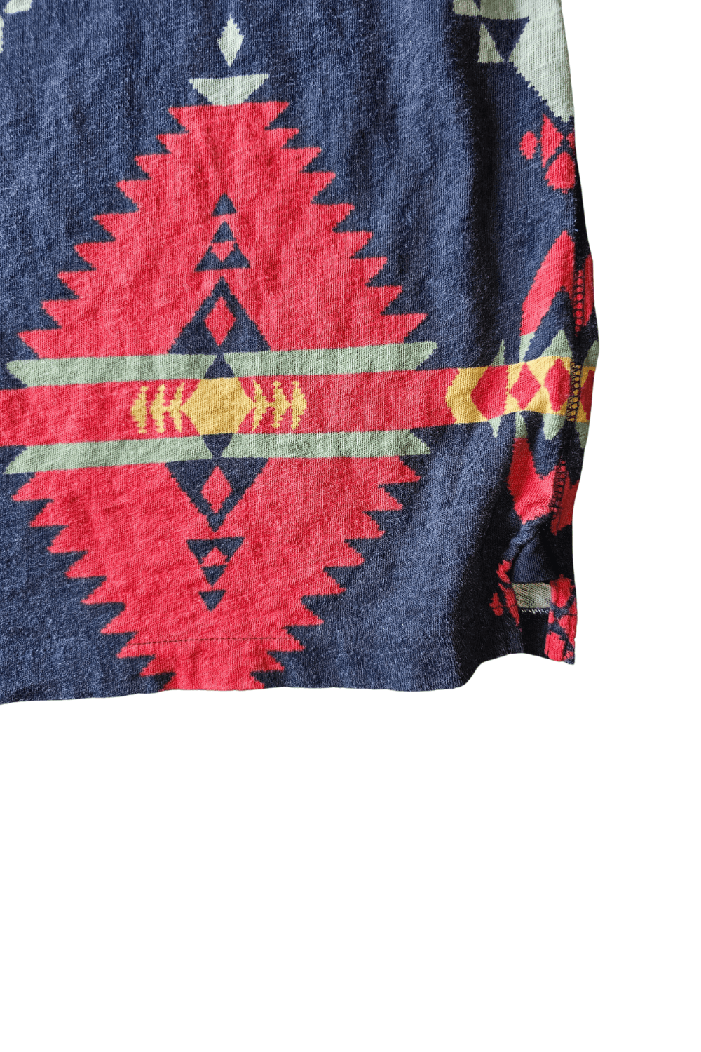 1993 PRL Santa Fe Henley - Rare Navajo Print Single-Stitch image 3