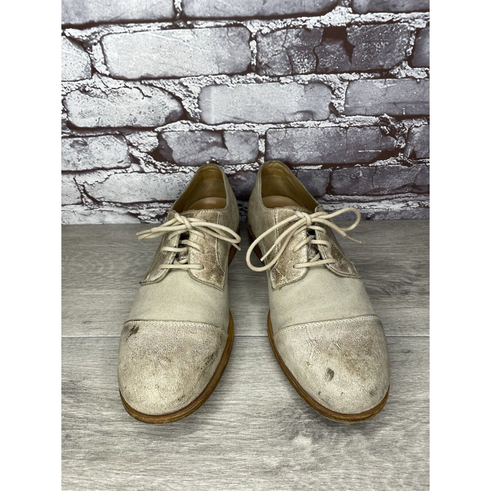 Rockport Rockport Adiprene Light Taupe Leather Cap Toe Oxfords Lace S Size US 8.5 / EU 41-42 - 2 Thumbnail