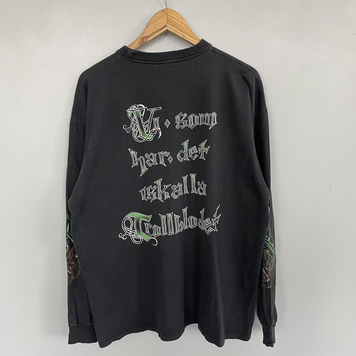 Band Tees × Vintage Vintage 2004 Finntroll Longsleeve t shirt like Korpiklaani Size US XL / EU 56 / 4 - 9 Thumbnail