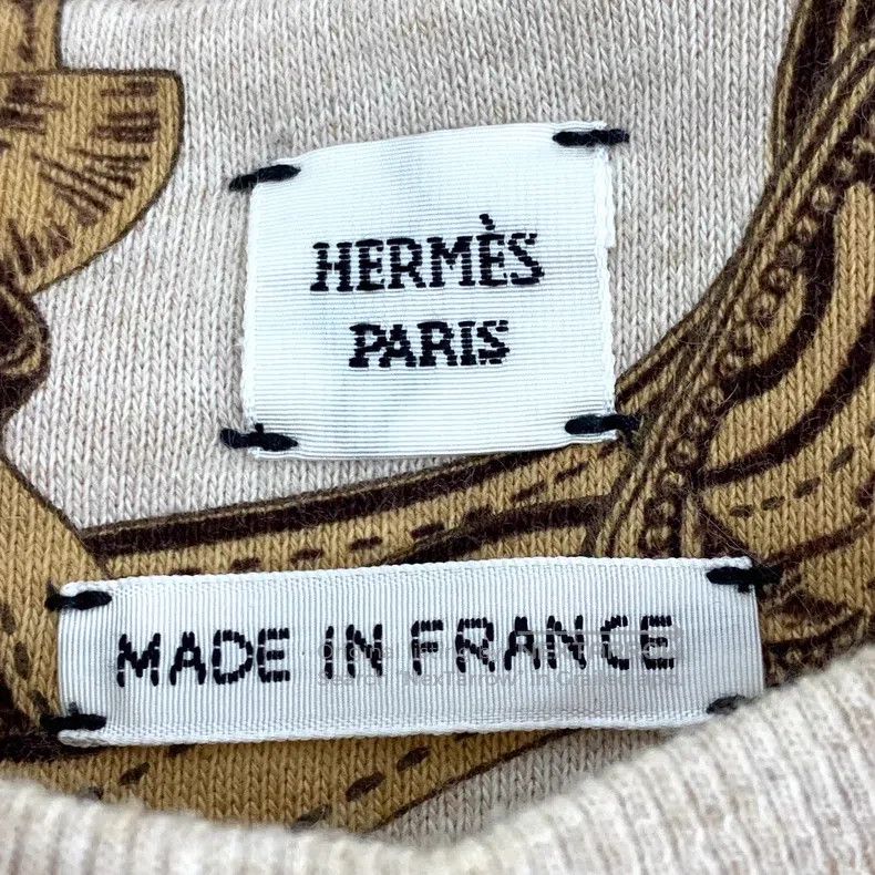 Hermes Hermes Color-blocked chain print cotton round neck long sl Size XS / US 0-2 / IT 36-38 - 5 Thumbnail