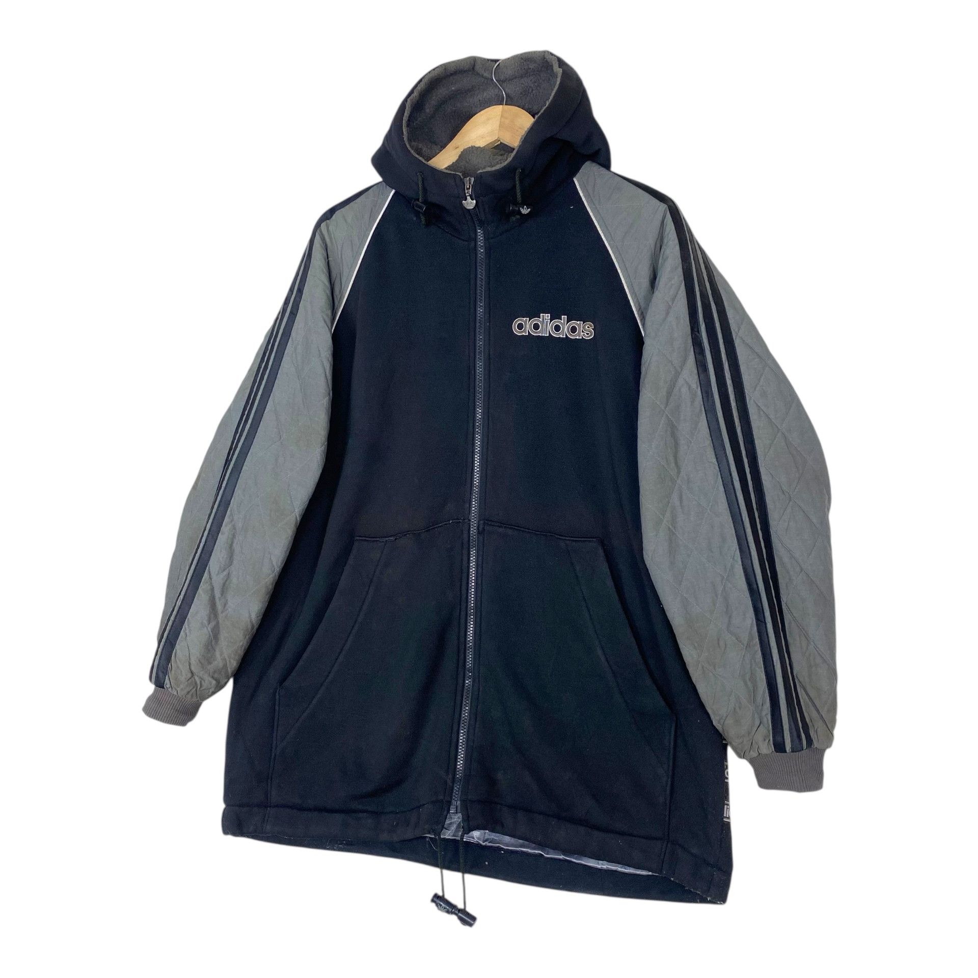 Adidas 💥90s ADIDAS RUN DMC HOODED ZIPPER JACKET Size US L / EU 52-54 / 3 - 2 Thumbnail