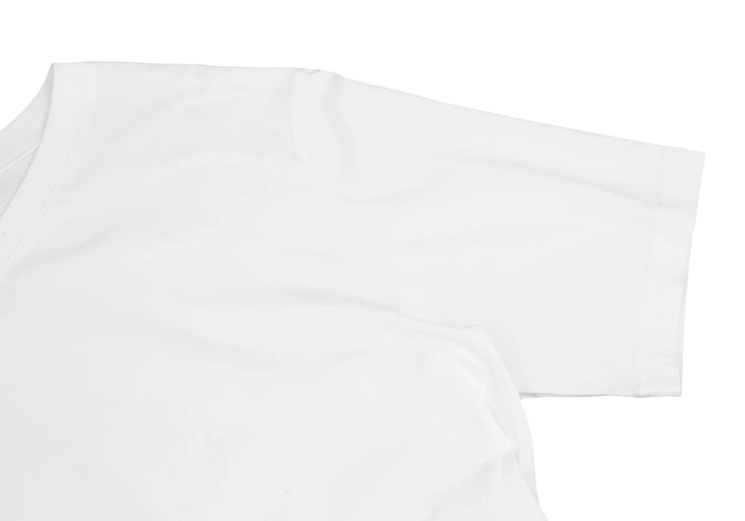 Yohji Yamamoto Bias Cut V-Neck T-Shirt in White Size US S / EU 44-46 / 1 - 4 Thumbnail