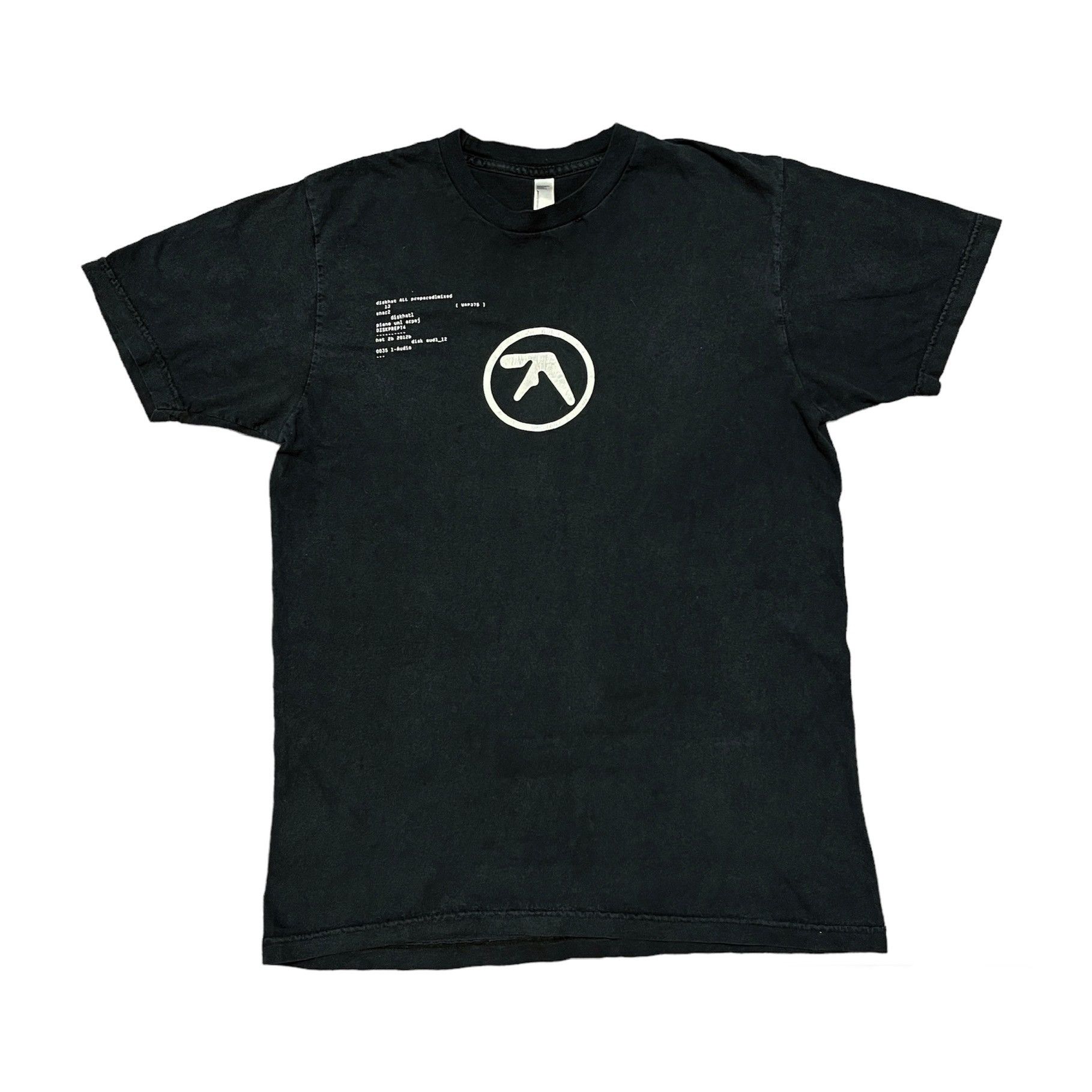 image of Aphex Twin Shirt Vintage Band Tees Crystal Castles in Black, Men's (Size Medium)