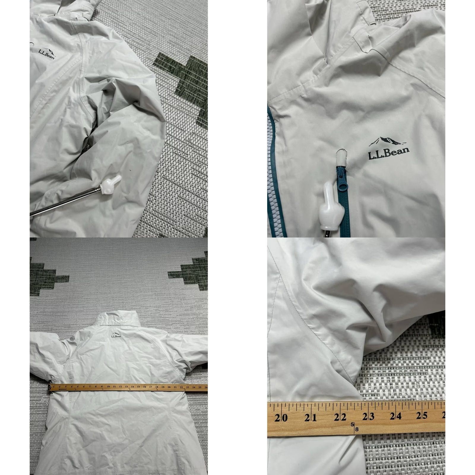 Vintage L.L.Bean Jacket Womens XL White Water Resistant Full Zip Size XL / US 12-14 / IT 48-50 - 8 Thumbnail