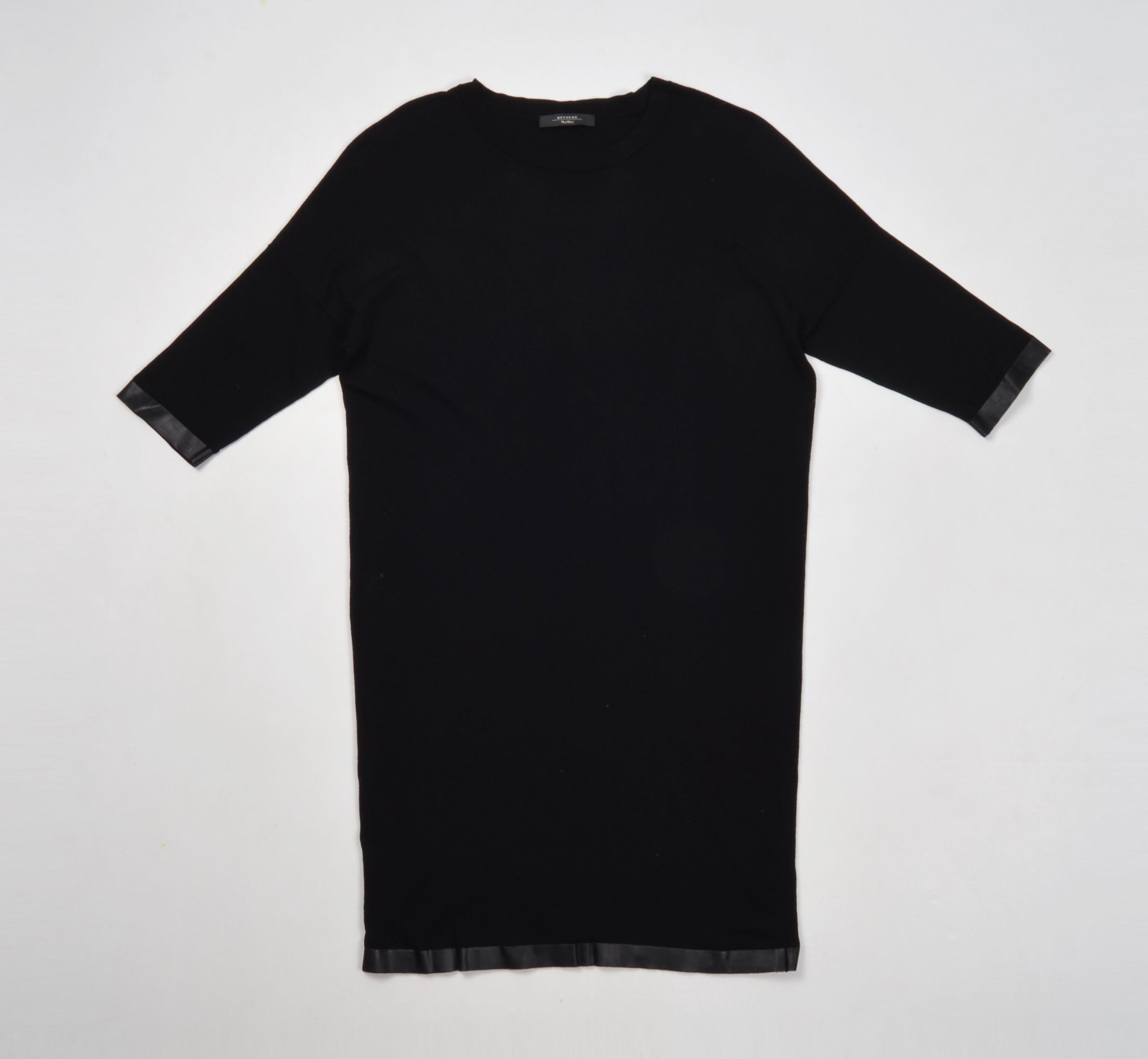 Max Mara × Weekend Max Mara Weekend Max Mara Oversized Black 3/4 Sleeve Dress Size S / US 4 / IT 40 - 4 Thumbnail