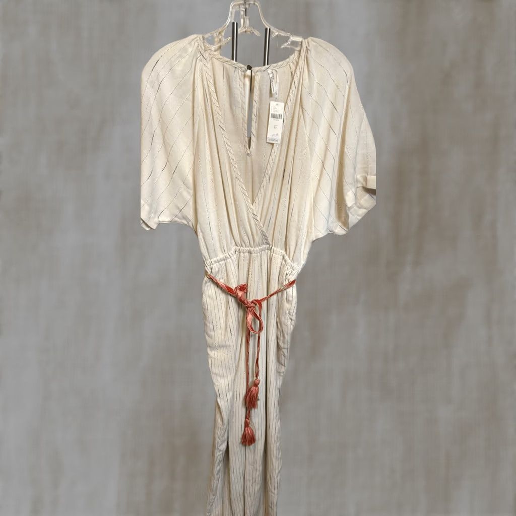 Anthropologie VINTAGE Feather Bone Jumpsuit Shirt? Size 26" / US 2 / IT 38 - 1 Thumbnail