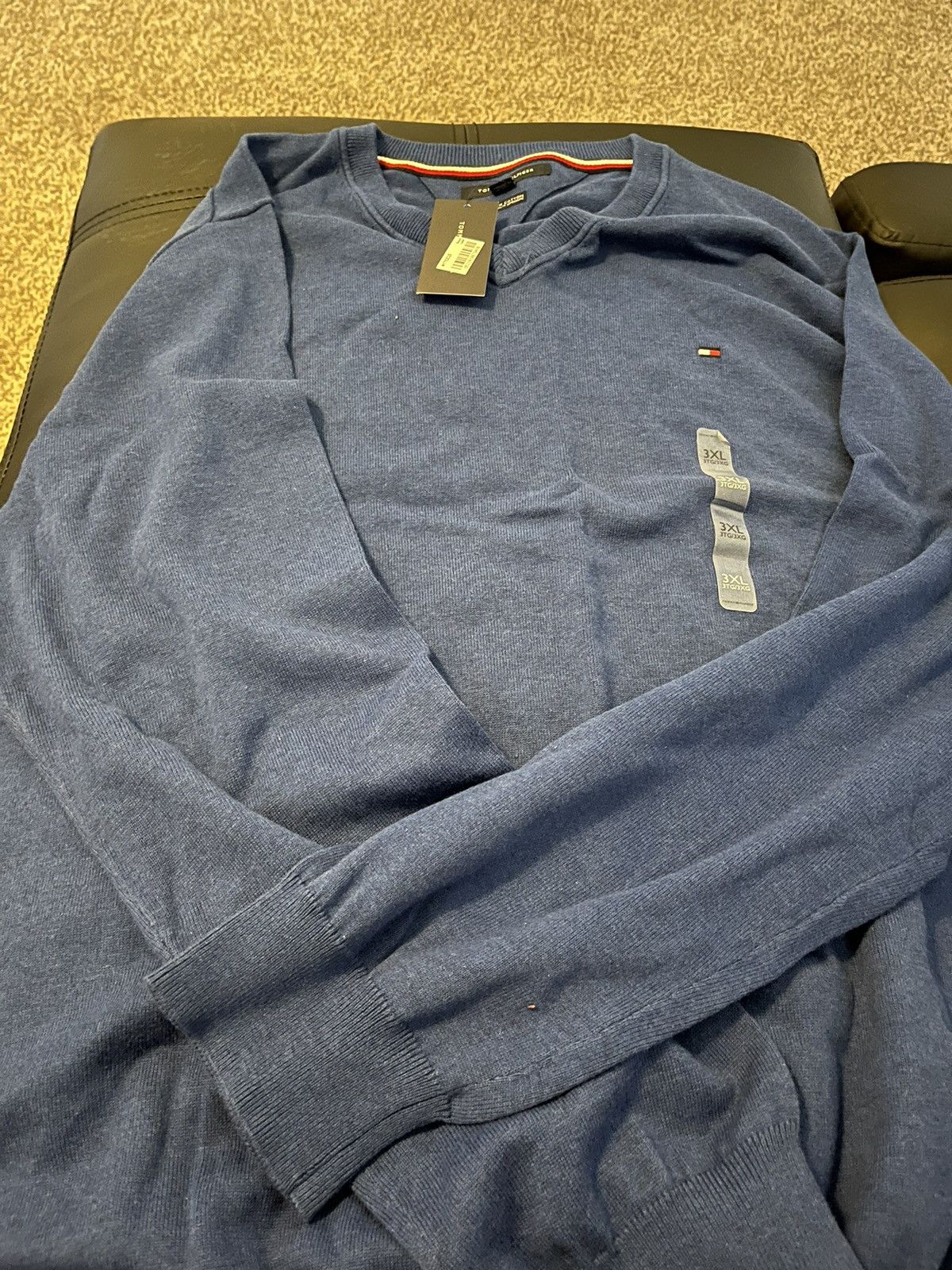 image of Tommy Hilfiger Sweater in Blue, Men's (Size 2XL)