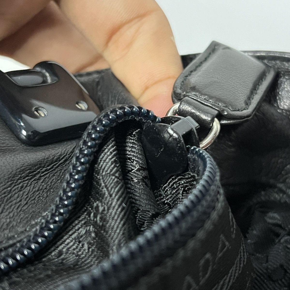 Prada Vintage Prada Nappa Leather Hand-Bag Size ONE SIZE - 6 Thumbnail