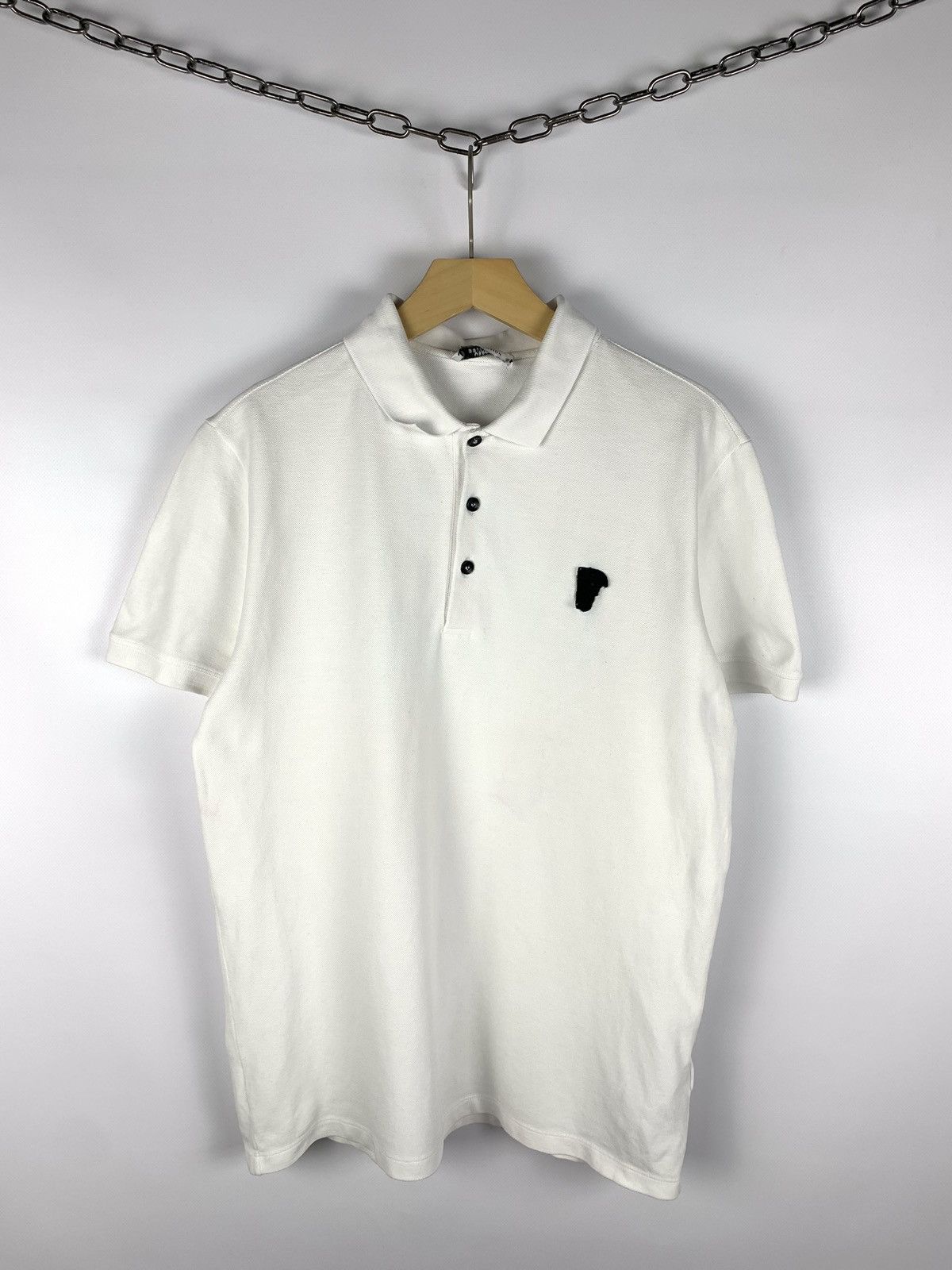 Versace Versace Collection Classic Polo Shirt Men’s Size M White Size US M / EU 48-50 / 2 - 1 Thumbnail