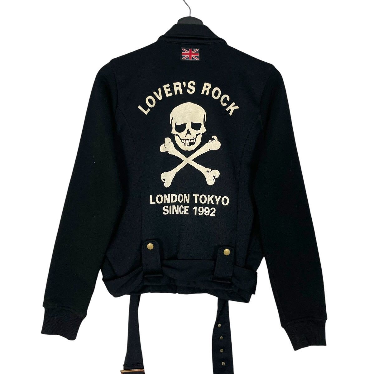 Vintage Super Lovers Rock Punk Jacket Double Collar Big Logo