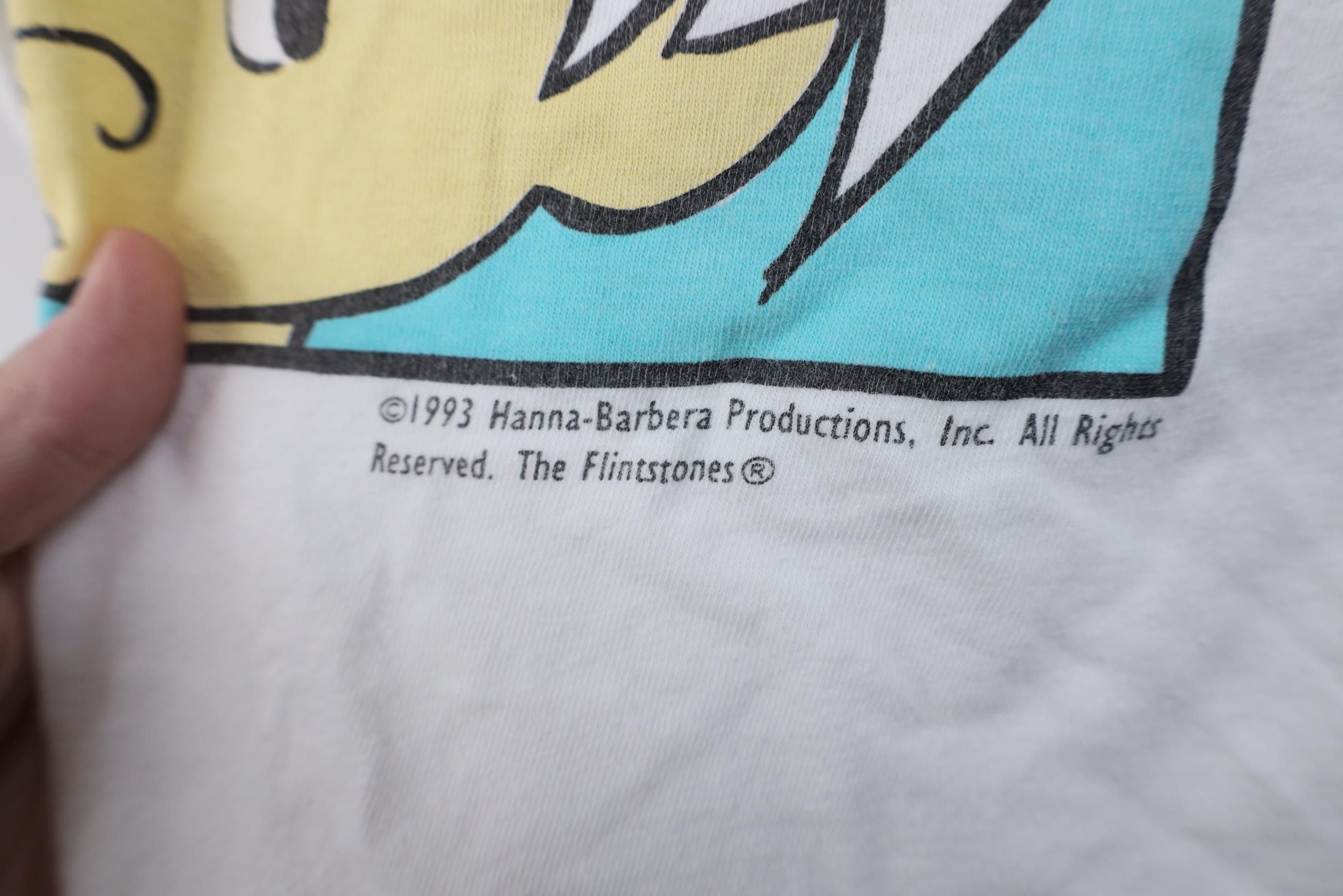 Vintage Vintage 90s Flintstones Bamm Night Sleeping T-Shirt Cotton Size ONE SIZE - 5 Thumbnail