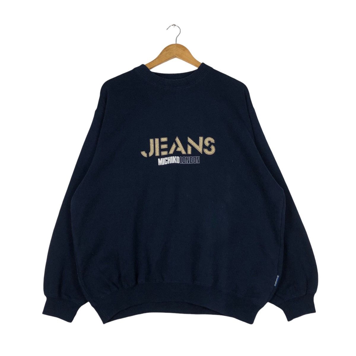 Japanese Brand × Michiko Koshino London Michiko London Koshino Sweatshirt Rare Streetwear XL Size US XL / EU 56 / 4 - 1 Thumbnail