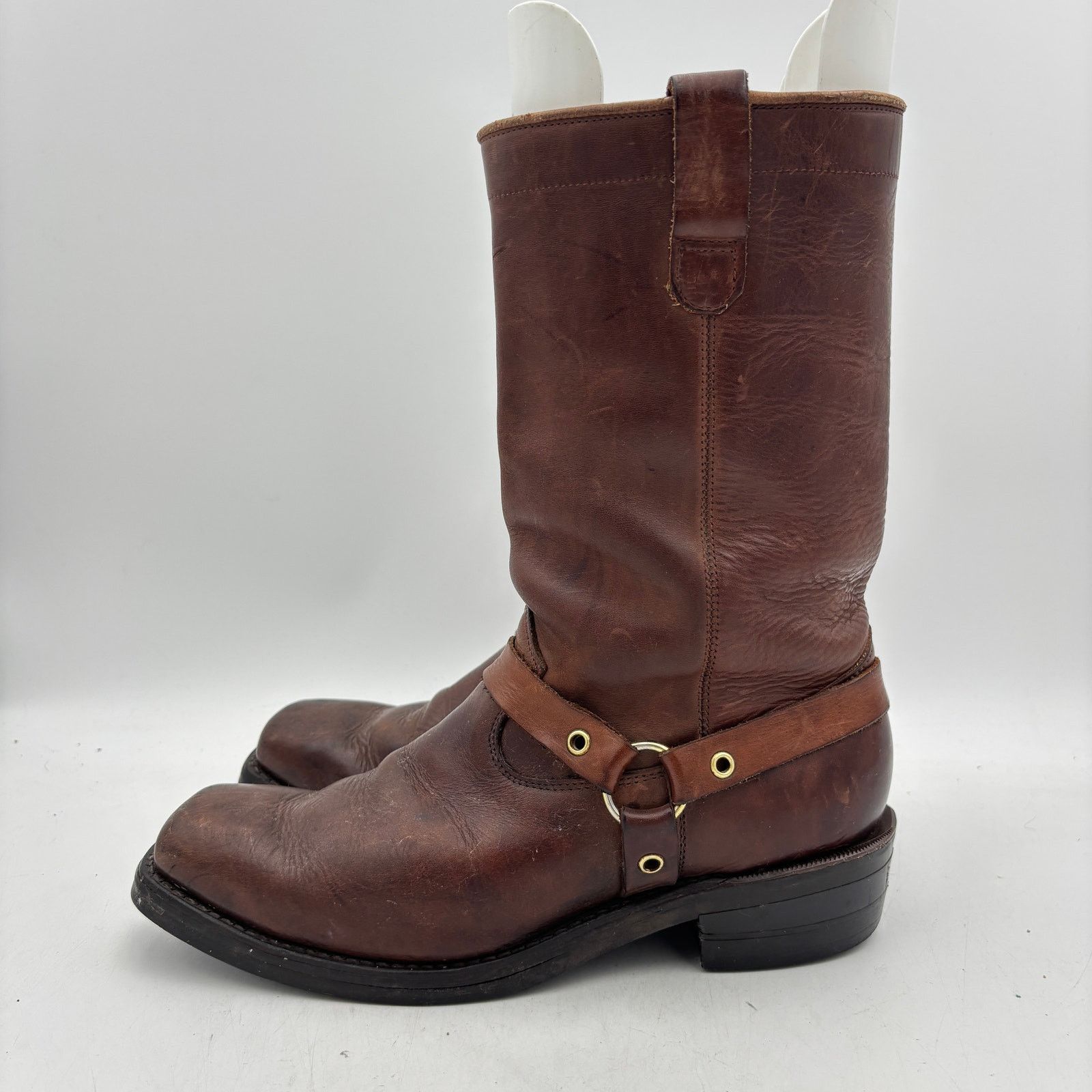 Dayton Boots VTG Dayton Brown Leather Harness Motorcycle Boots Men's 11E Size US 11 / EU 44 - 5 Thumbnail