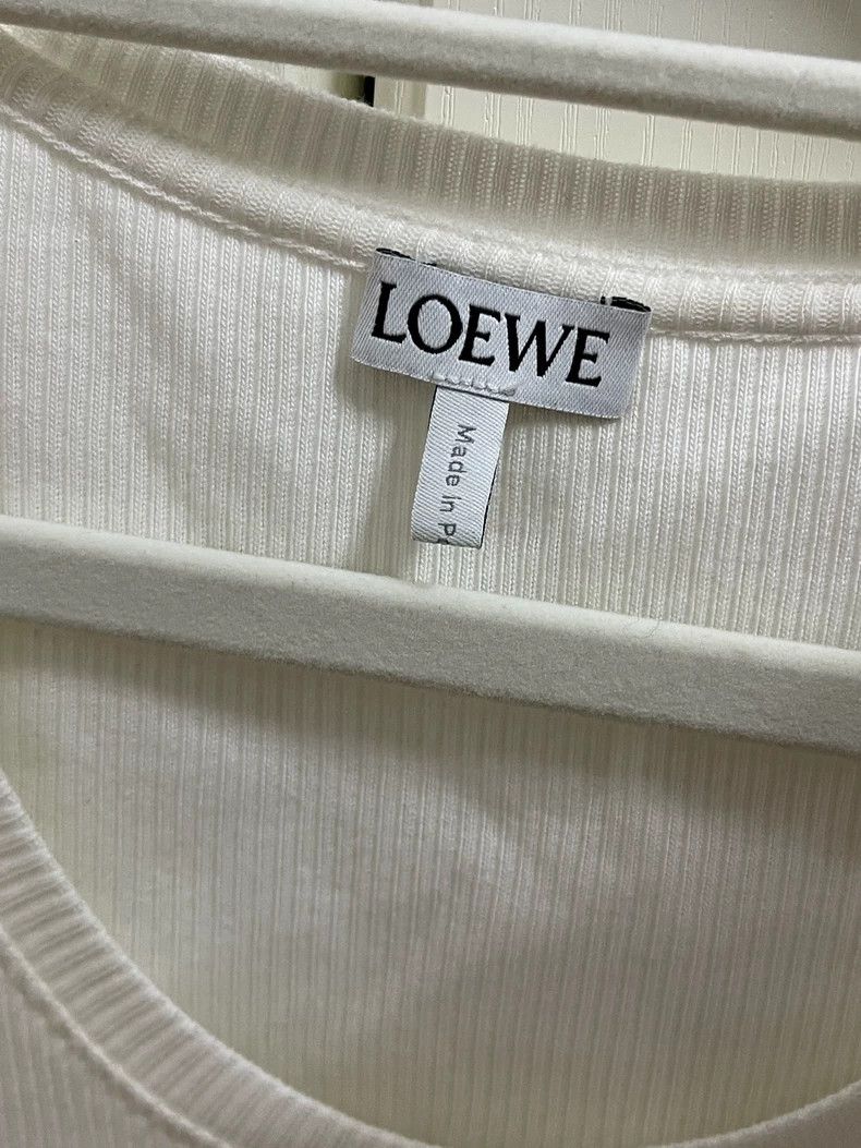 Loewe LOEWE White embroidered logo vest Size M / US 6-8 / IT 42-44 - 3 Thumbnail