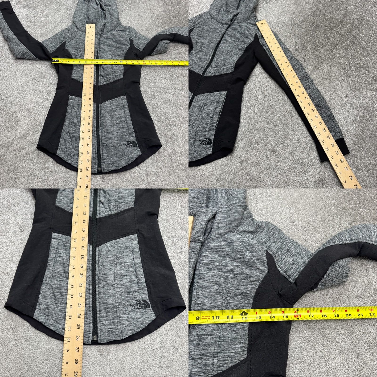 The North Face The North Face Pseudio Quilted Hoodie Jacket Womens XS Gray Colorblock Size XS / US 0-2 / IT 36-38 - 9 Thumbnail